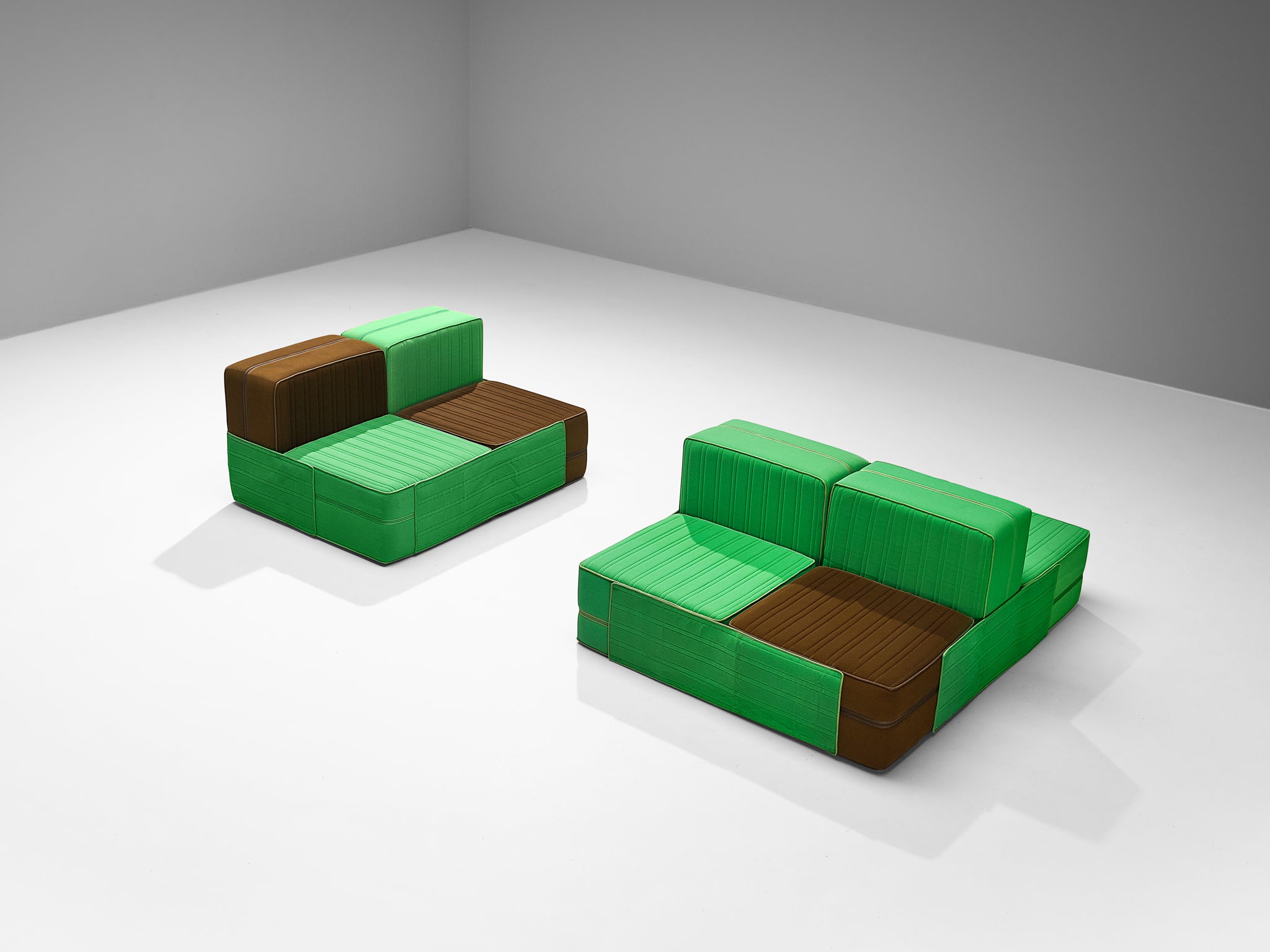 De Pas, D’Urbino & Lomazzi for Zanotta 'Settebello' Sectional Sofa Seating Morentz