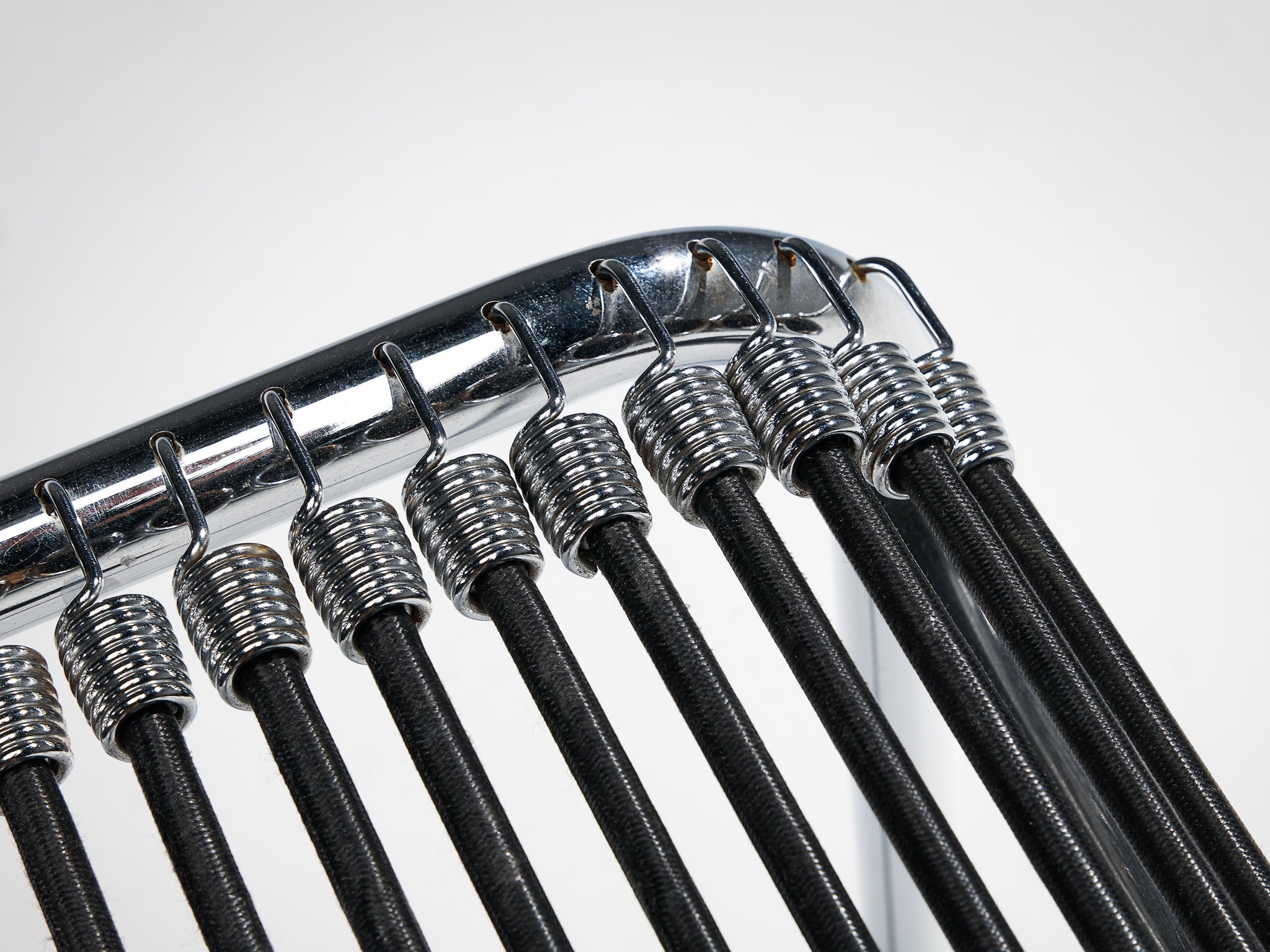 René Herbst 'Sandows' Dining Chair in Steel and Cord seating Morentz