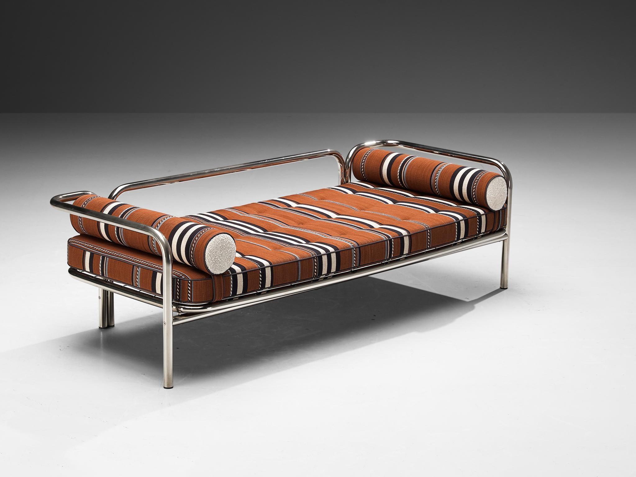 Gae Aulenti for Poltronova 'Locus Solus' Daybed in Chrome-Plated Steel