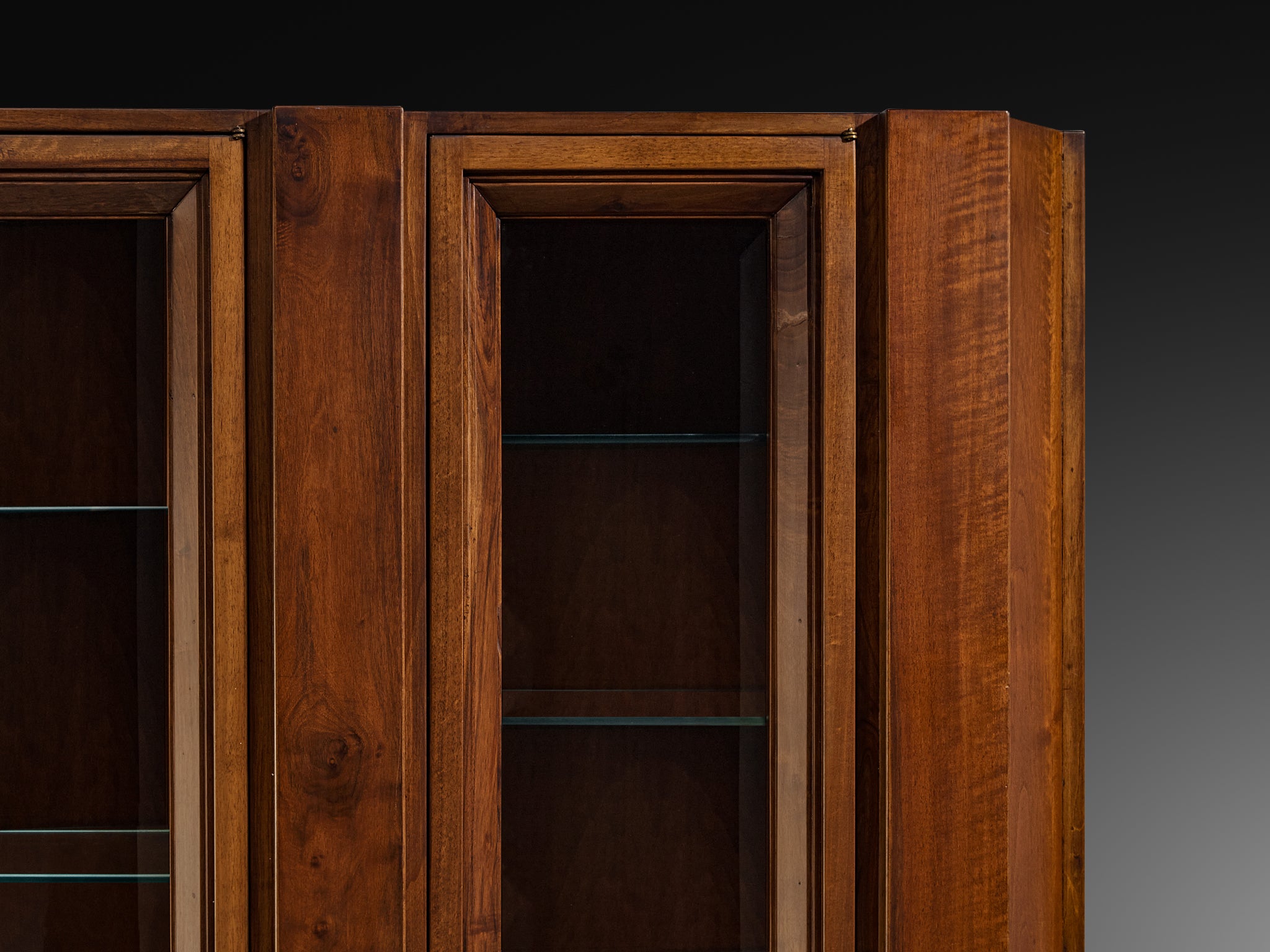 Giuseppe Rivadossi for Officina Rivadossi Library in Walnut Case pieces and storage cabinets Morentz