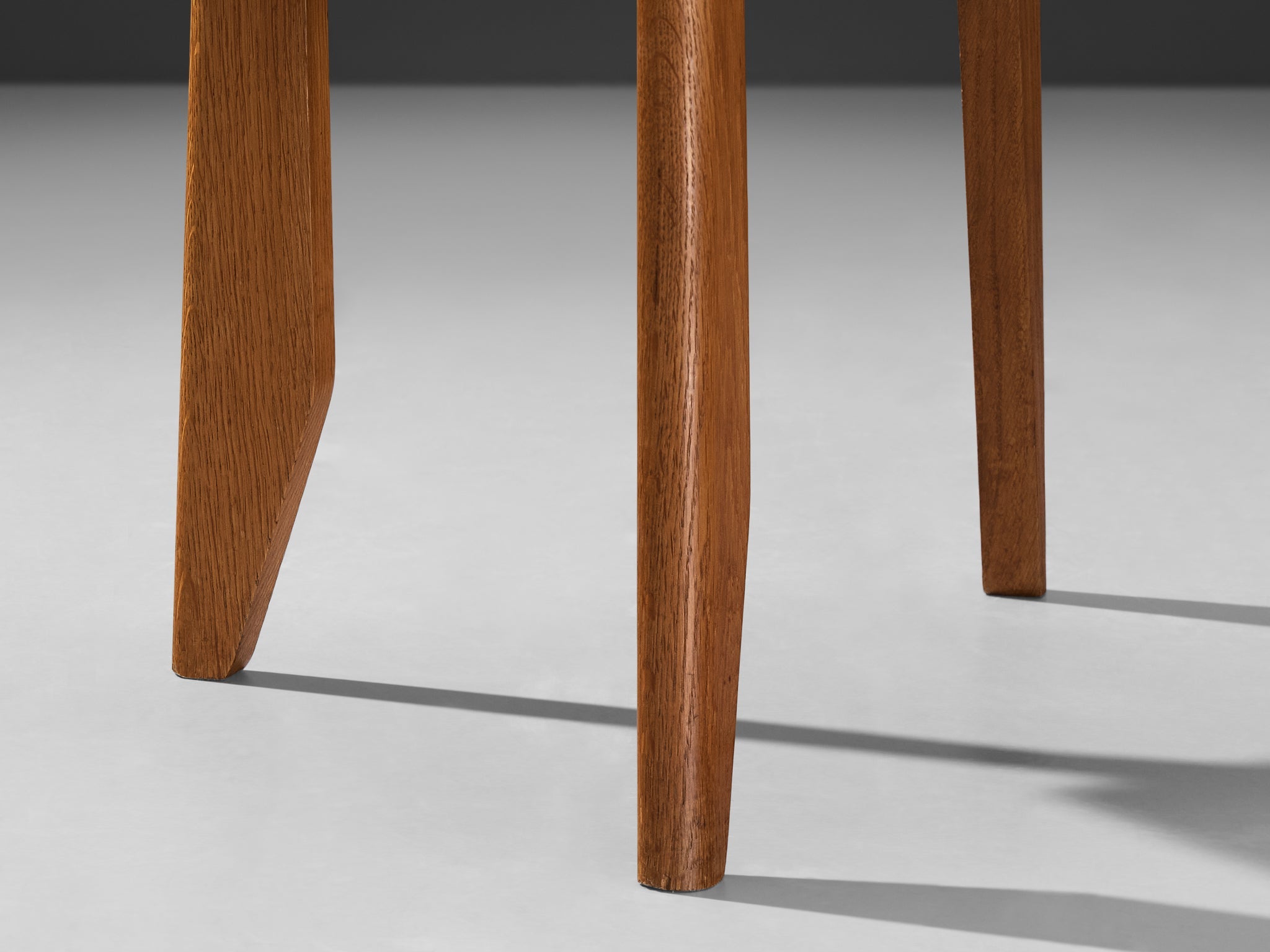 Guillerme & Chambron 'Thibault' Dining Chair in Oak and Papercord seating Morentz