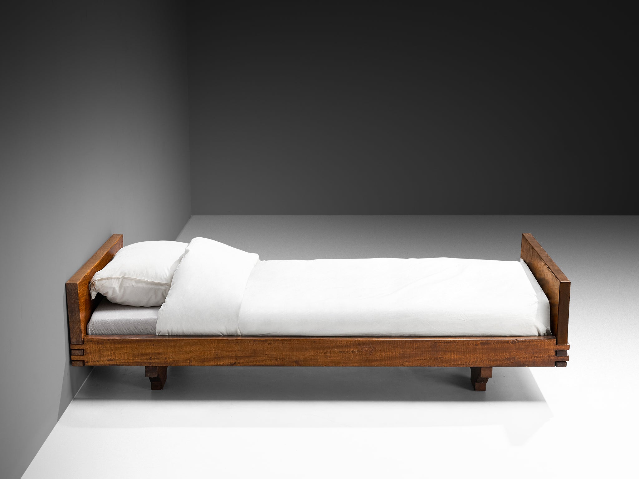 Giuseppe Rivadossi for Officina Rivadossi Single Beds in Walnut and Oak More Furniture and Collectibles Morentz