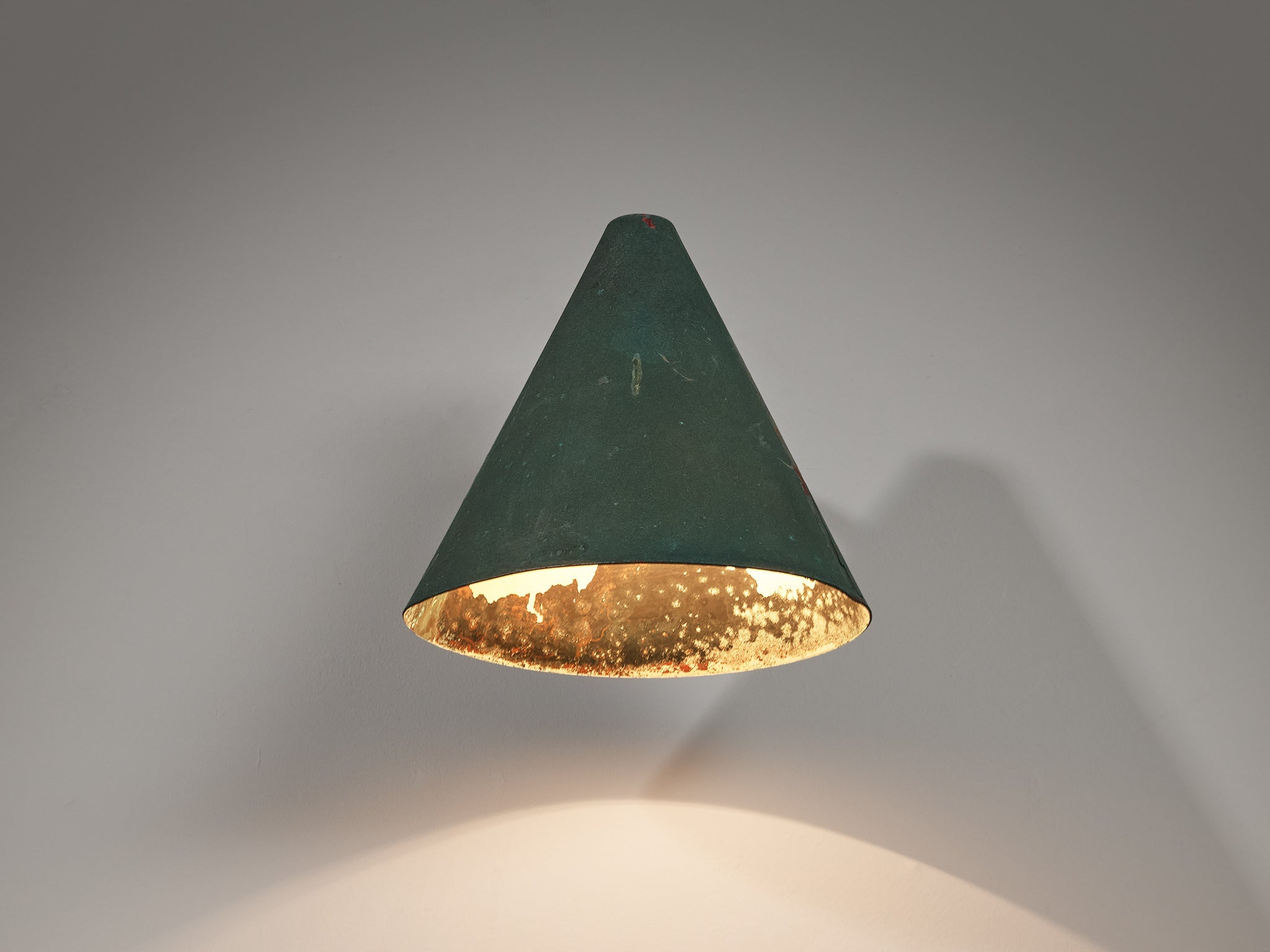 Hans-Agne Jakobsson 'Tratten' Wall Light in Patinated Copper lighting Morentz