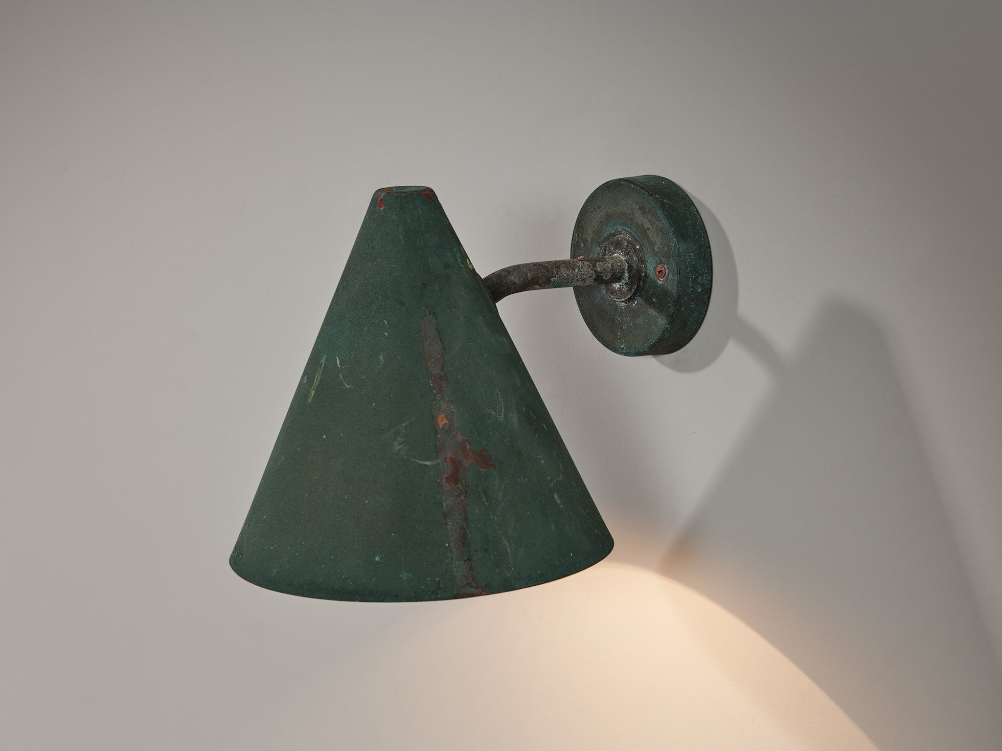 Hans-Agne Jakobsson 'Tratten' Wall Light in Patinated Copper lighting Morentz