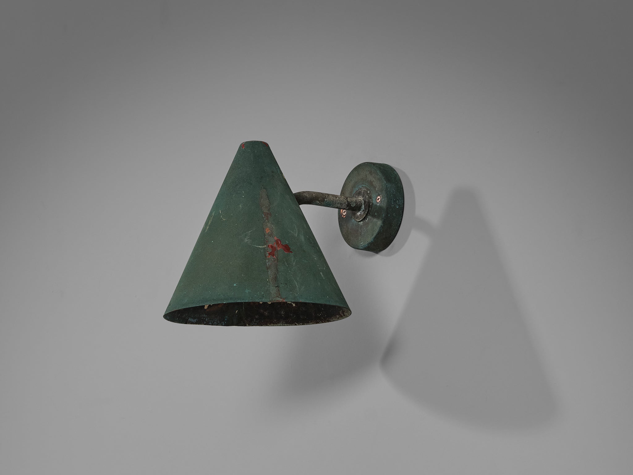 Hans-Agne Jakobsson 'Tratten' Wall Light in Patinated Copper lighting Morentz
