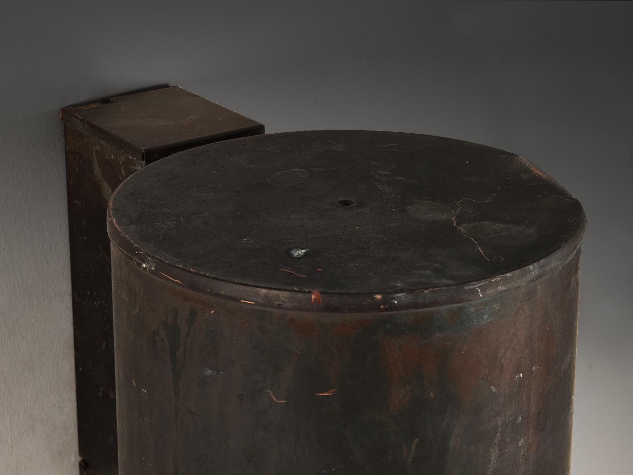 Large Swedish Wall Lights in Patinated Copper lighting Morentz