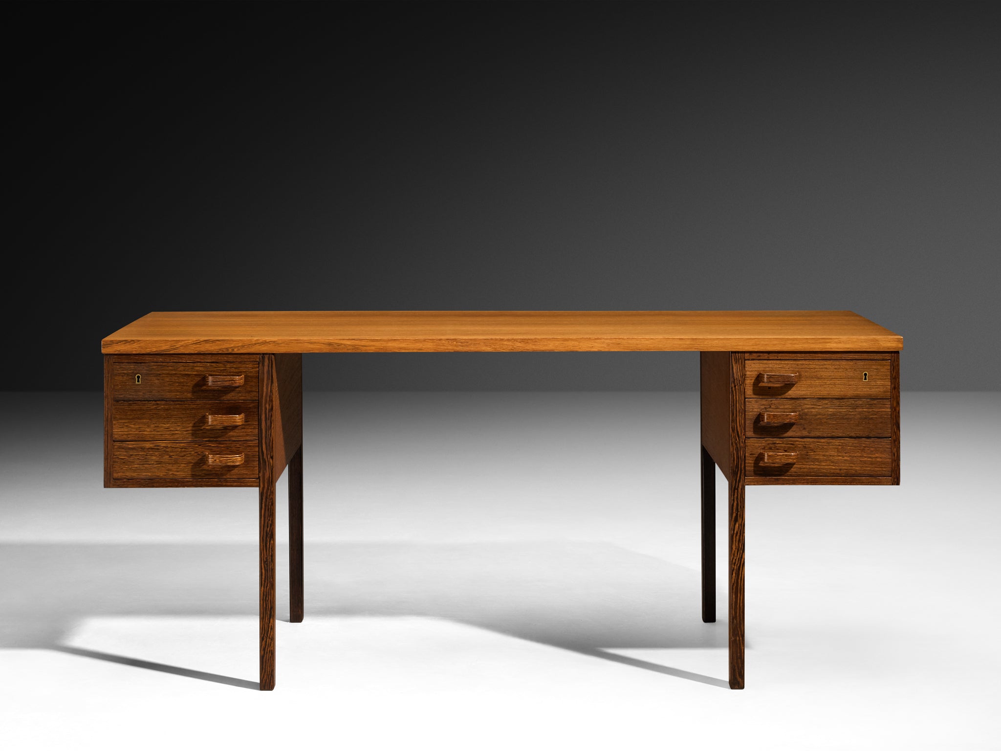 Nanna & Jørgen Ditzel for Poul Kold Savvaerk Writing Desk in Wenge Tables Morentz