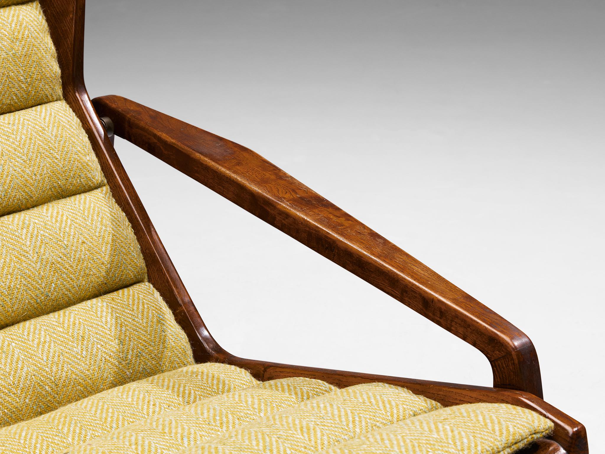 Gio Ponti for Cassina '811' Lounge Chair in Chestnut seating Morentz