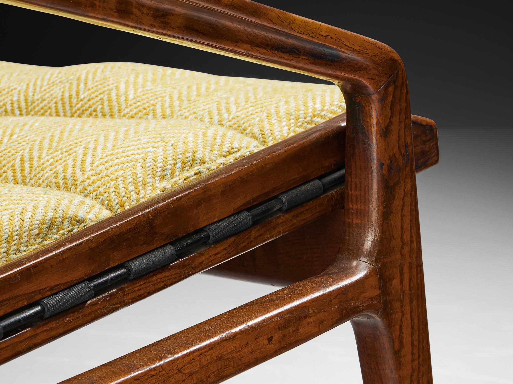 Gio Ponti for Cassina '811' Lounge Chair in Chestnut seating Morentz