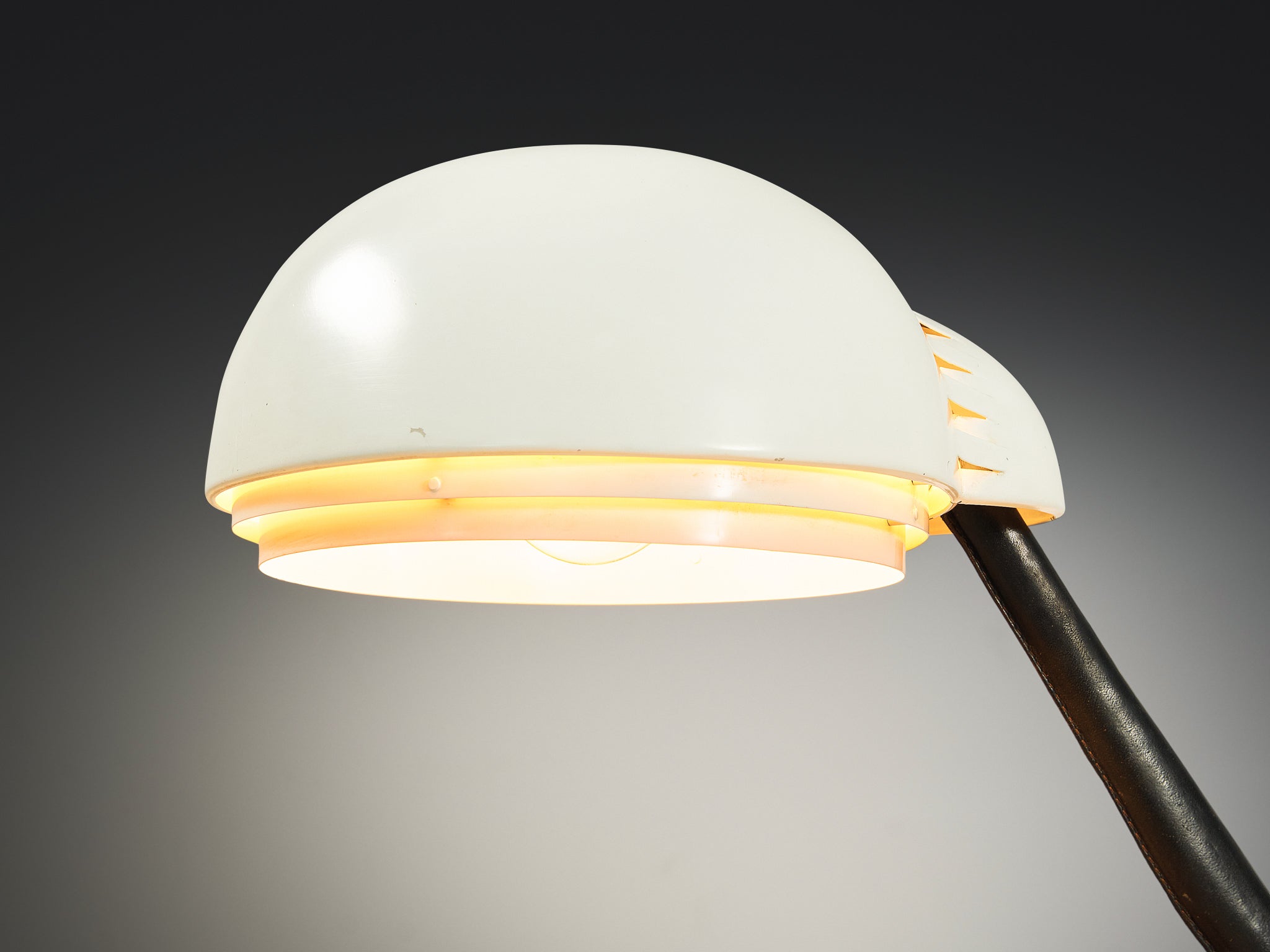 Alvar Aalto for Valaistustyö Ky ‘A704’ Table Lamp with White Shade Lighting Morentz