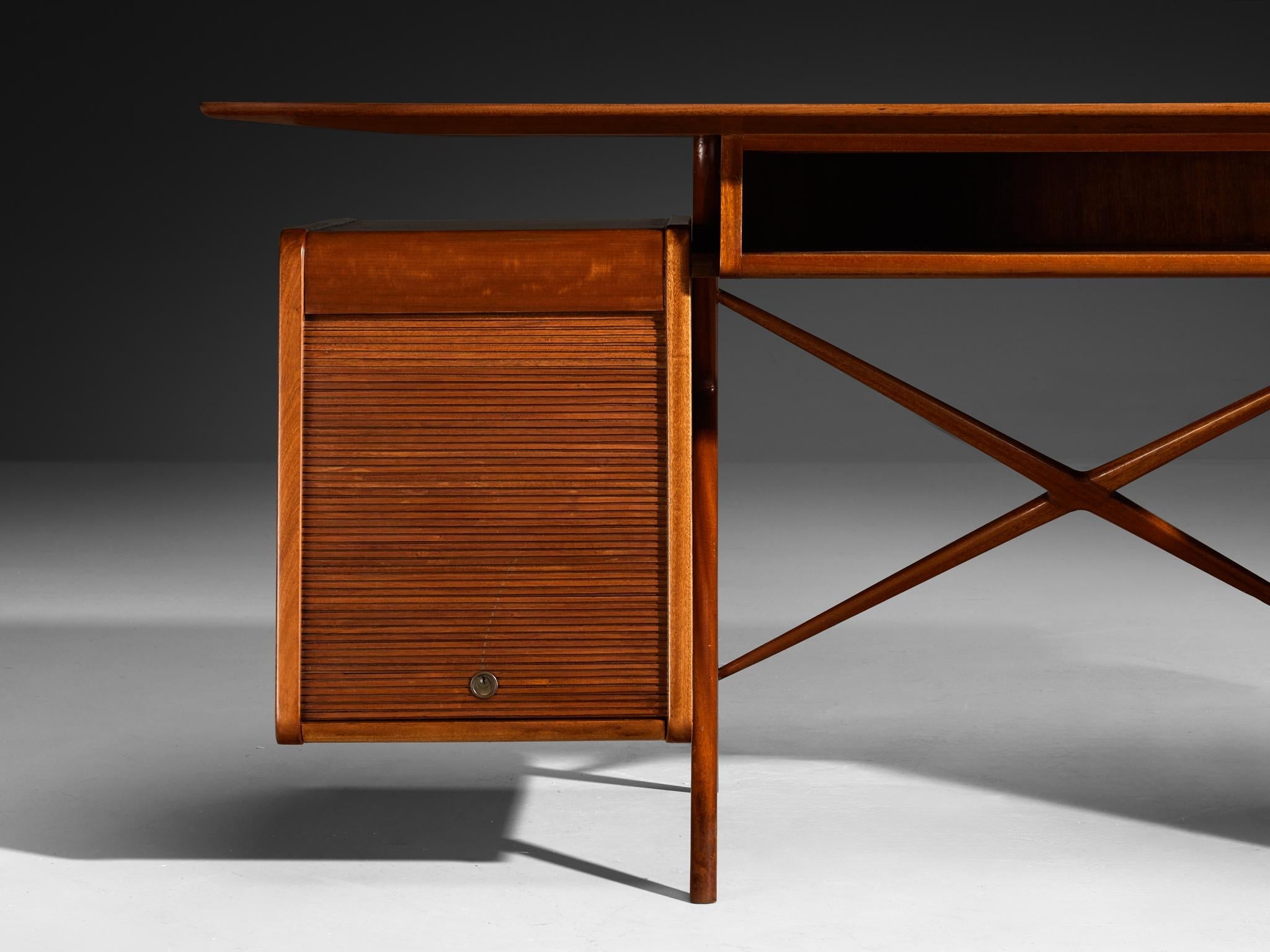 Silvio Cavatorta Writing Desk in Mahogany tables Morentz