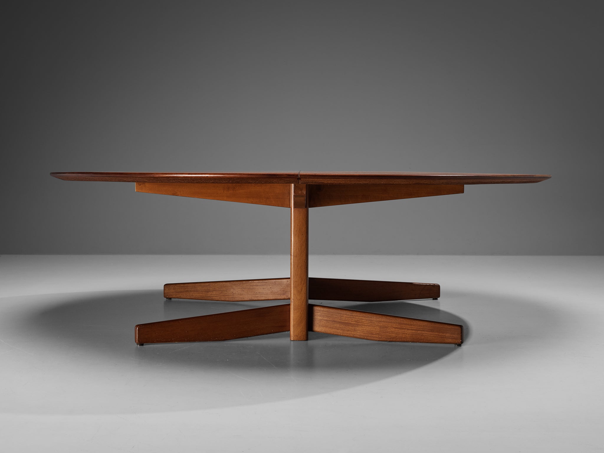Danish Large Oval Dining Table in Mahogany Tables Morentz