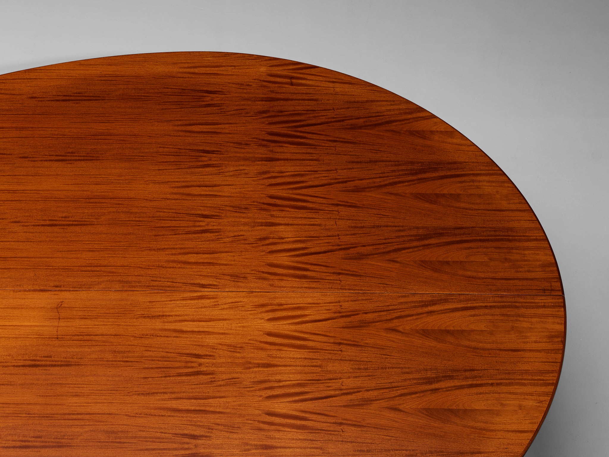 Danish Large Oval Dining Table in Mahogany Tables Morentz