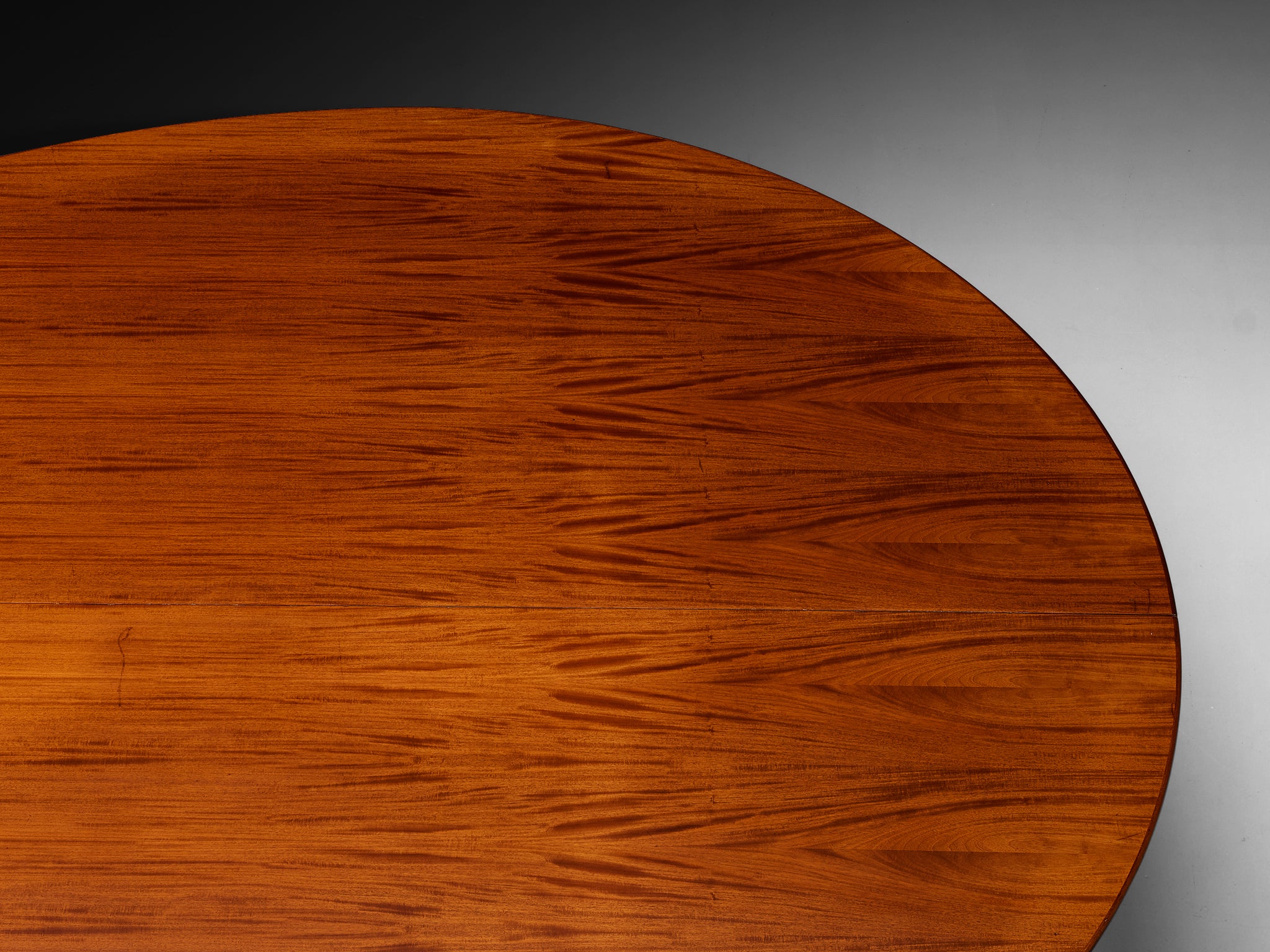 Danish Large Oval Dining Table in Mahogany Tables Morentz