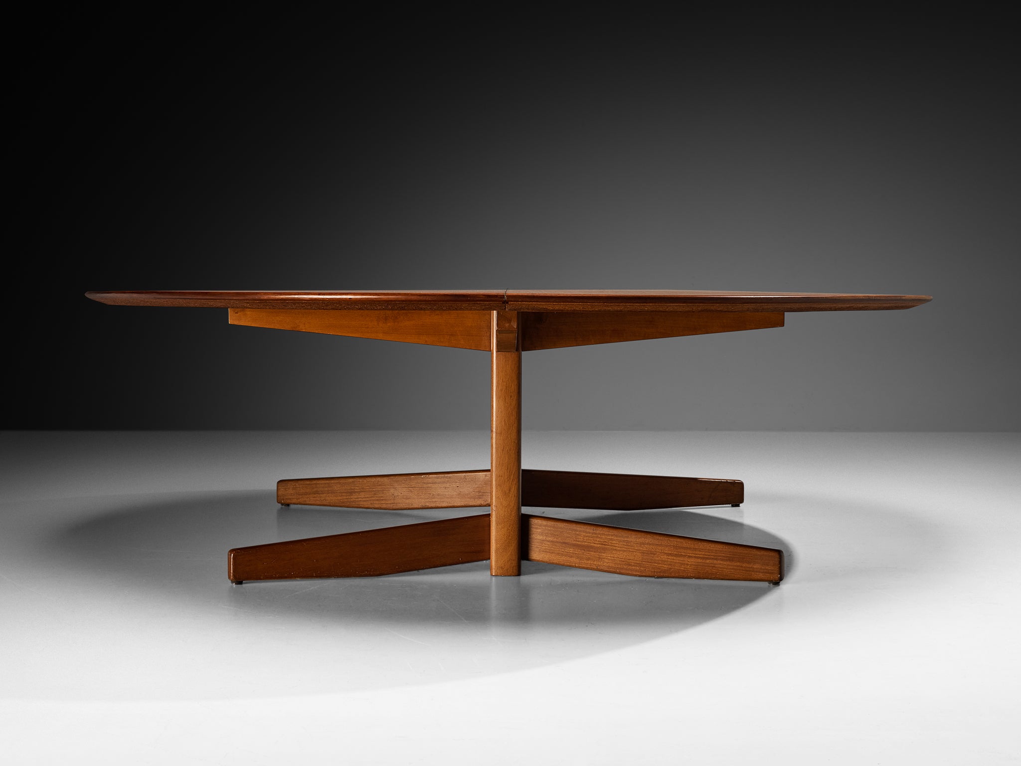 Danish Large Oval Dining Table in Mahogany Tables Morentz