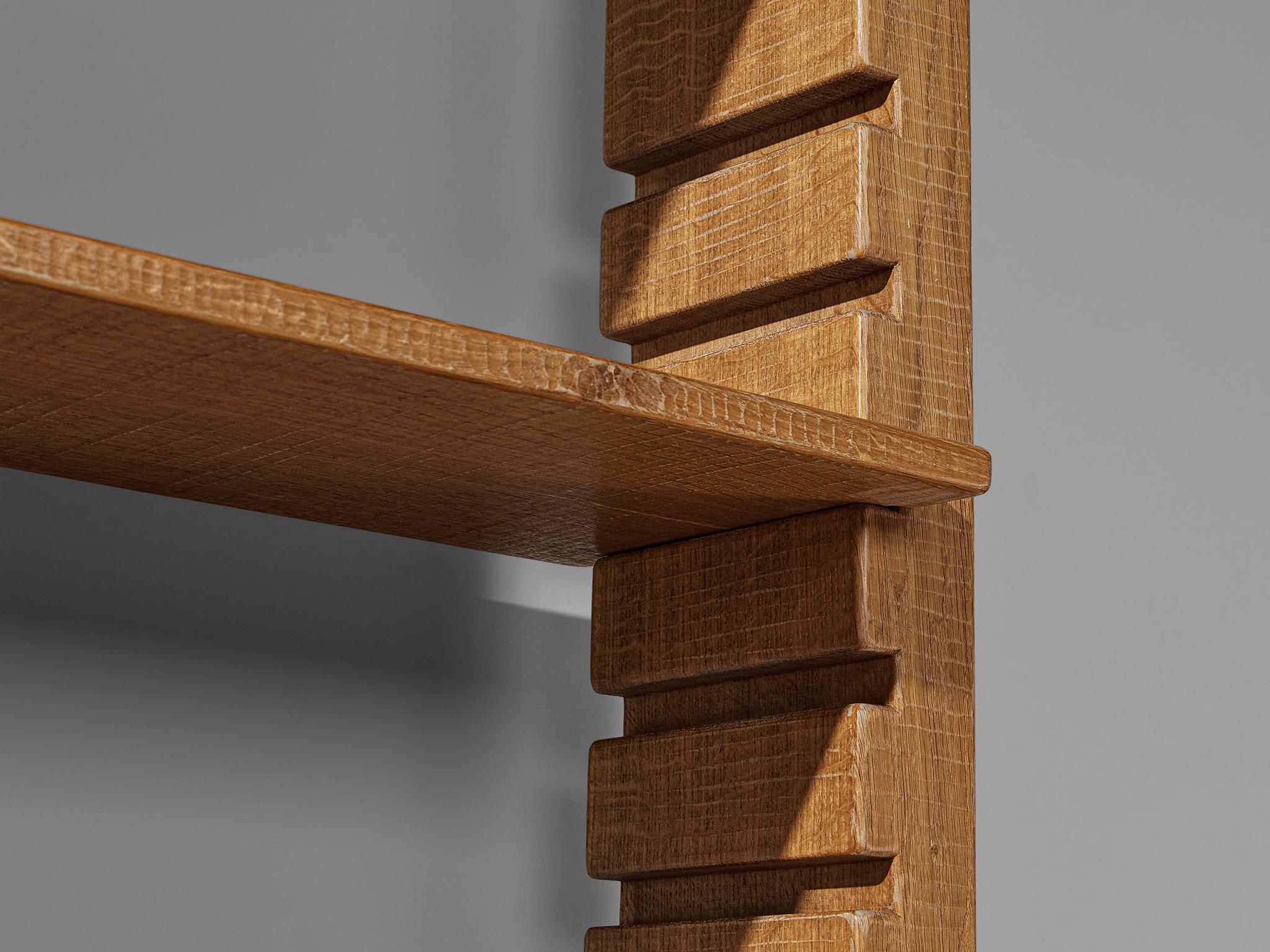 Giuseppe Rivadossi for Officina Rivadossi Highboard with Shelves in Oak case pieces and storage cabinets Morentz