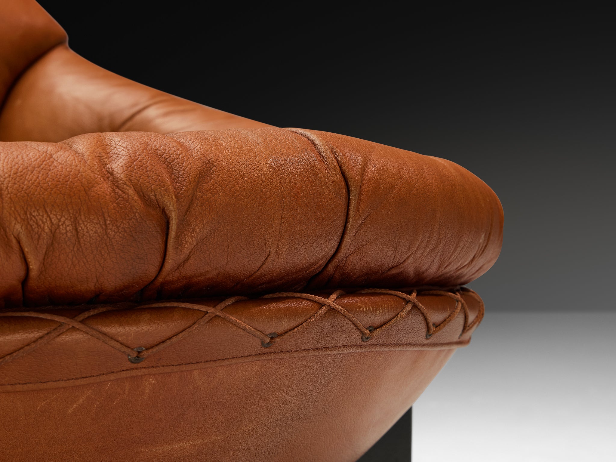 Illum Wikkelsø for Ryesberg Møbler 'Apollo' Lounge Chair in Leather Seating Morentz