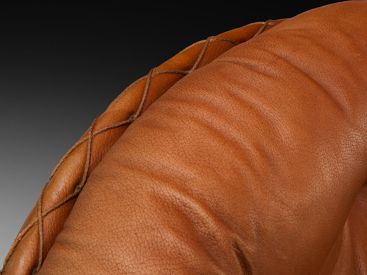 Illum Wikkelsø for Ryesberg Møbler 'Apollo' Lounge Chair in Leather Seating Morentz