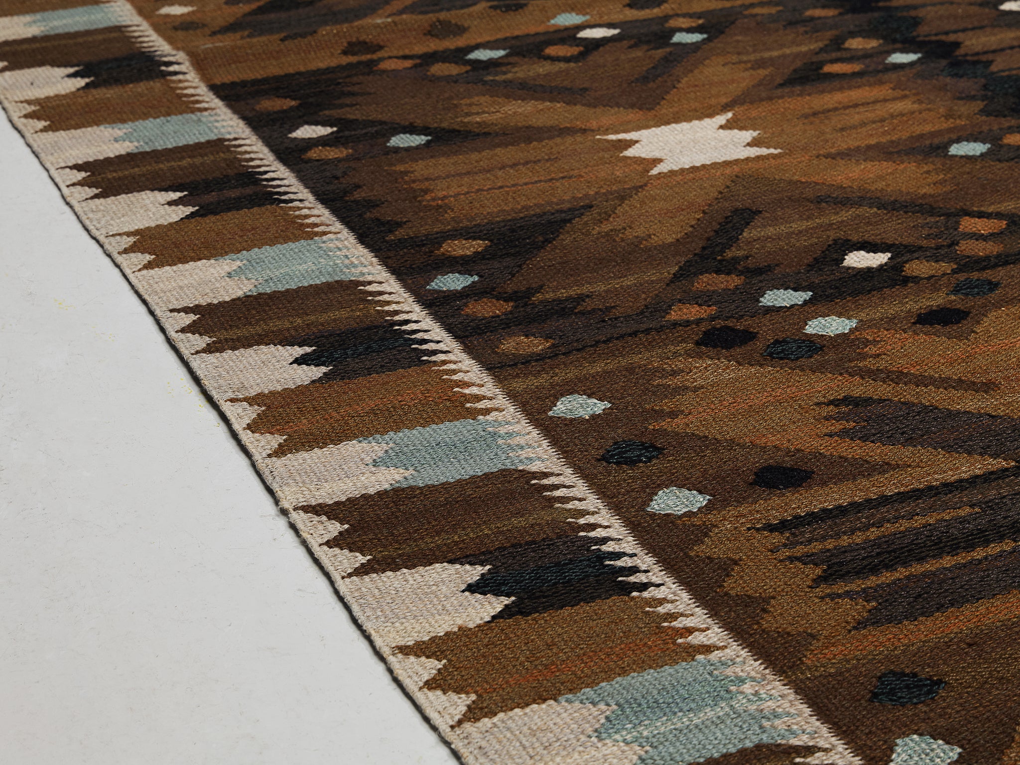 Barbro Nilsson for AB Märta Måås-Fjetterström 'Kryddnejlikan' Carpet in Wool Rugs and Carpets Morentz