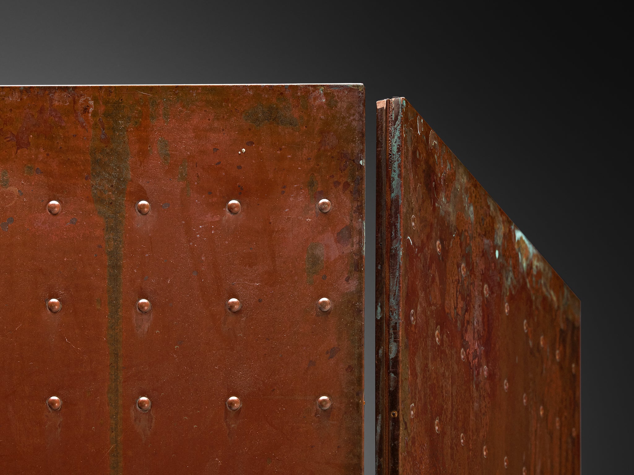 Mats Theselius for Källemo AB Limited Edition 'Rörligt Objekt' Folding Screen in Patinated Copper 30/100 More Furniture and Collectibles Morentz