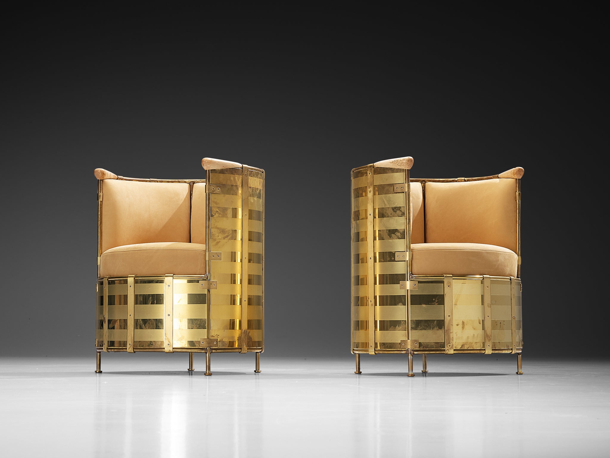 Mats Theselius for Källemo AB Limited Edition Pair of Lounge Chairs 'El Dorado' Seating Morentz