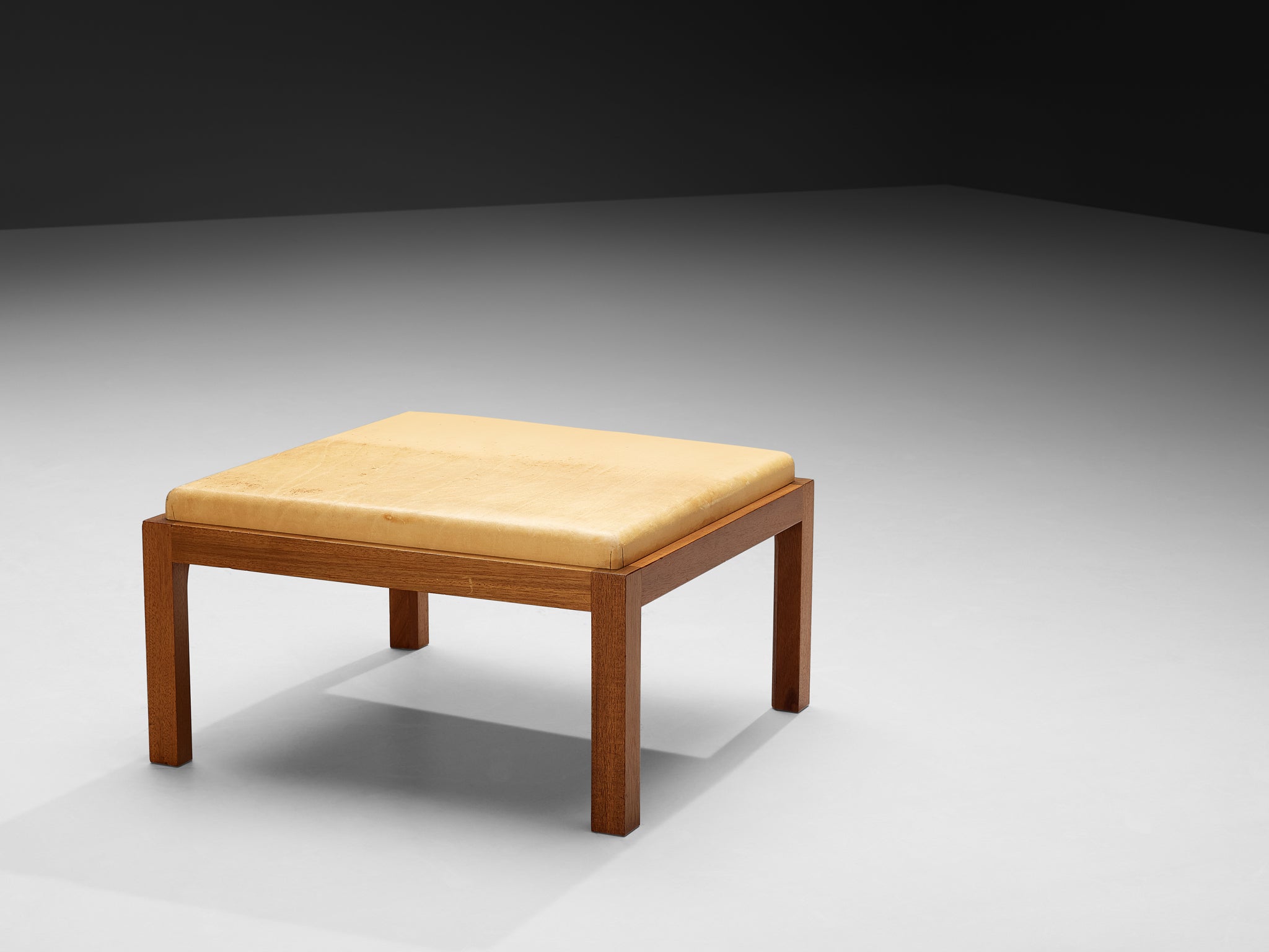 Mogens Koch for K. Ivan Schlechter 'Fireside' Wingback Chair with Ottoman Seating Morentz