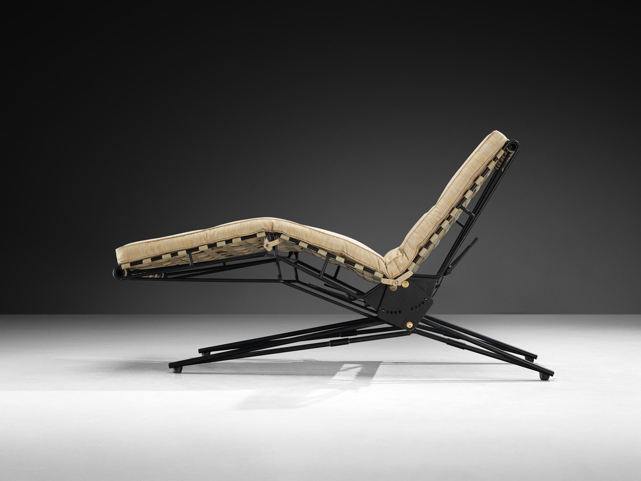 Rare Osvaldo Borsani for Tecno Articulated Chaise Longue seating Morentz