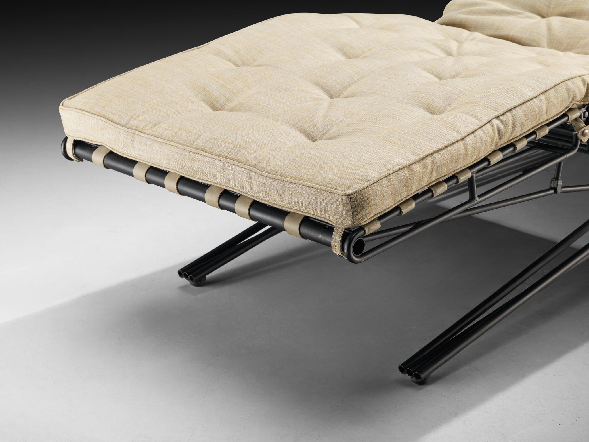 Rare Osvaldo Borsani for Tecno Articulated Chaise Longue seating Morentz