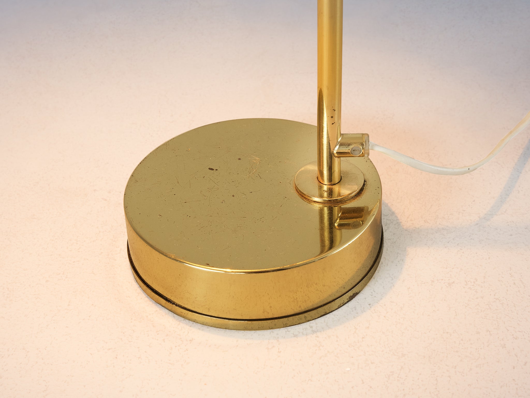 Hans-Agne Jakobsson Pair of 'Fringe' Table Lamps in Brass and Silk Lighting Morentz