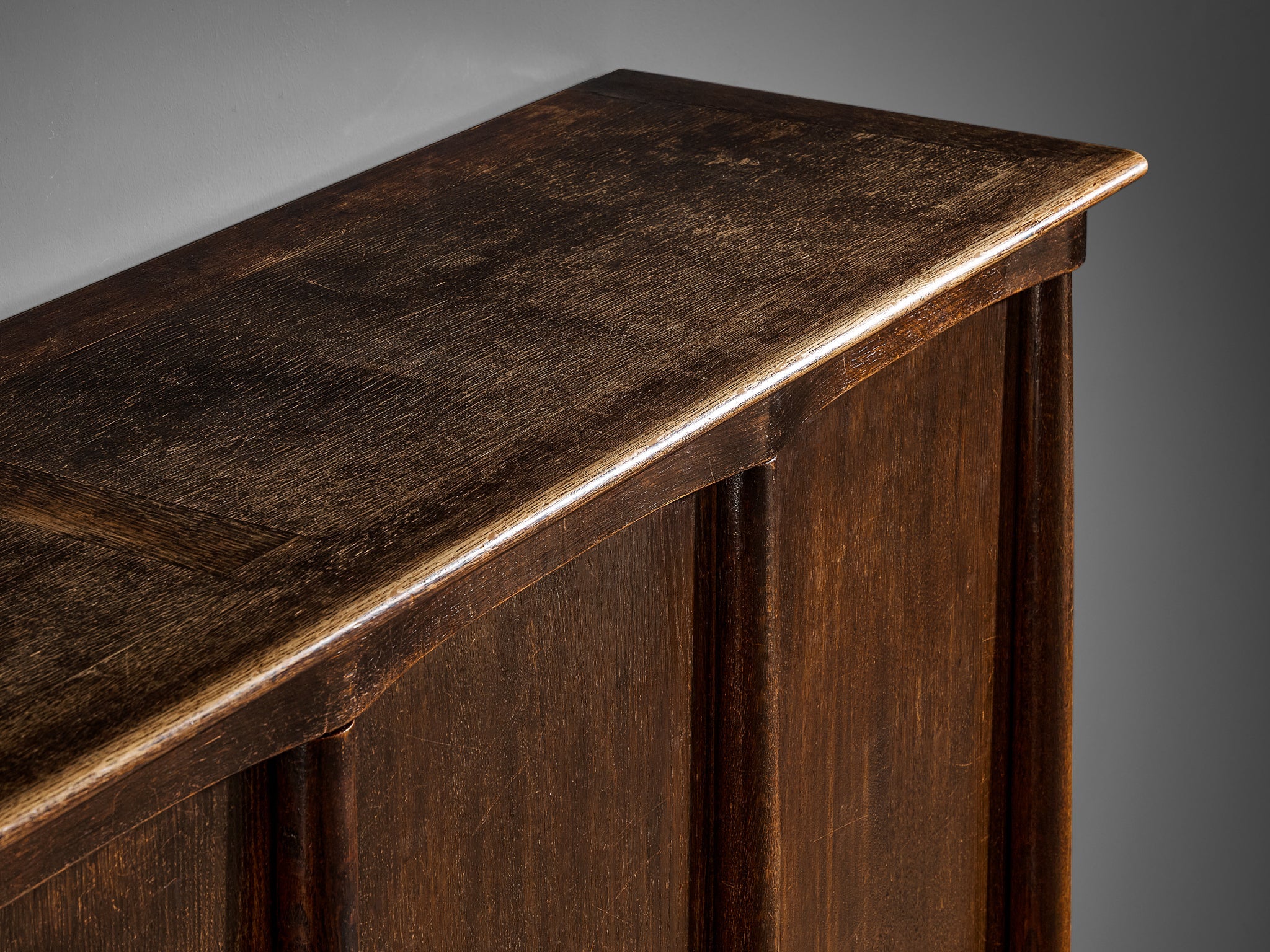 Early 1920s Willem Penaat Higboard in Oak case pieces and storage cabinets Morentz