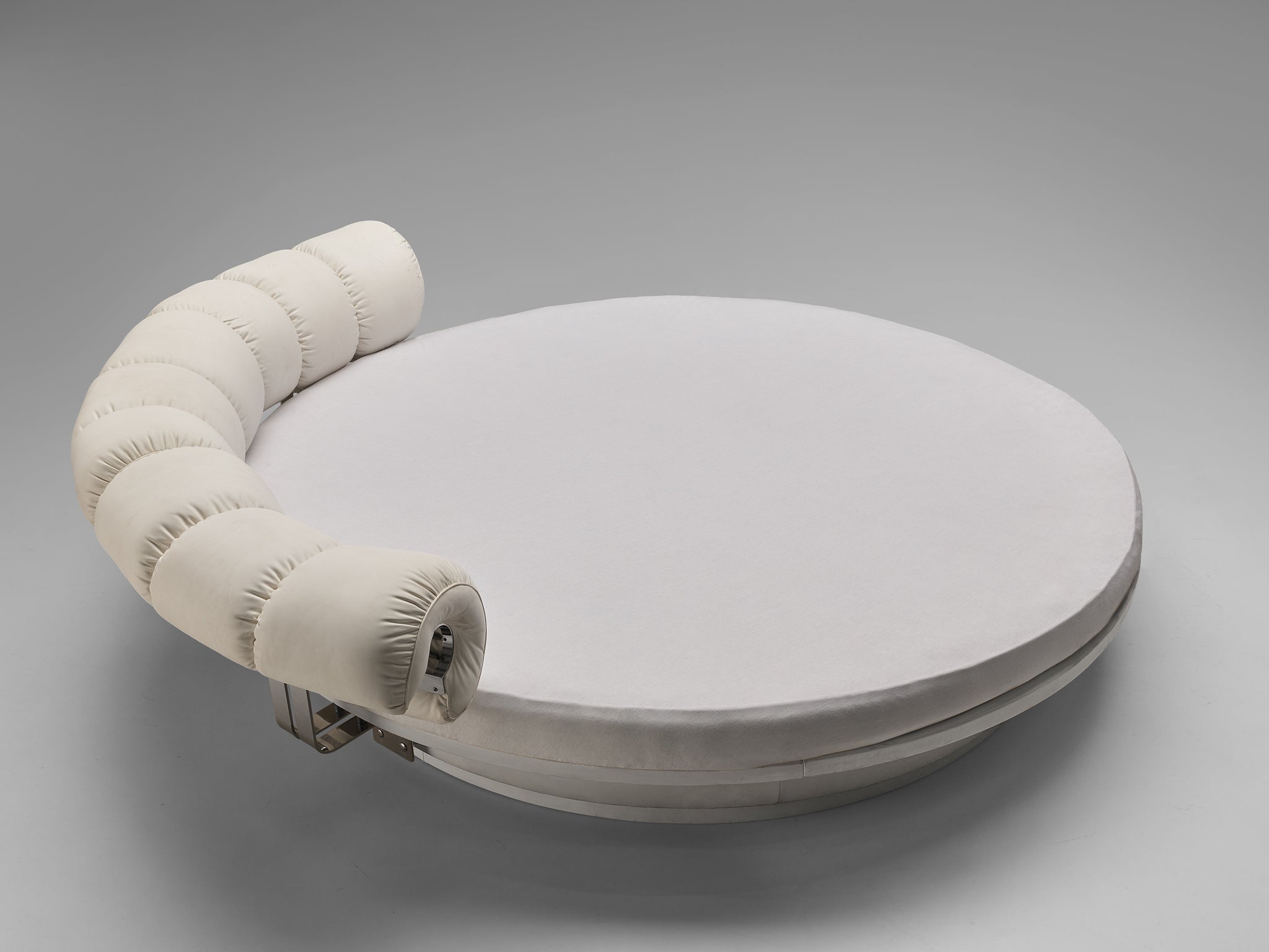 Luigi Massoni for Poltrona Frau 'Lullaby Due' Bed in White Leather More Furniture and Collectibles Morentz