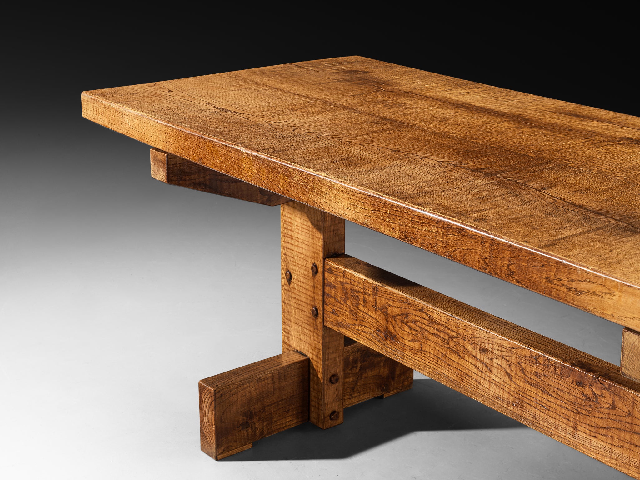 Giuseppe Rivadossi for Officina Rivadossi Dining Table in Oak Tables Morentz