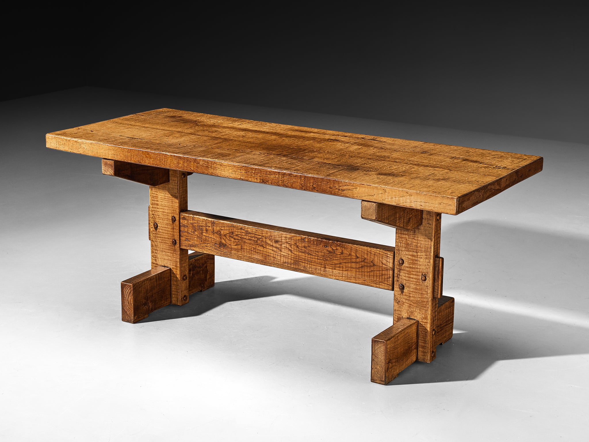 Giuseppe Rivadossi for Officina Rivadossi Dining Table in Oak Tables Morentz