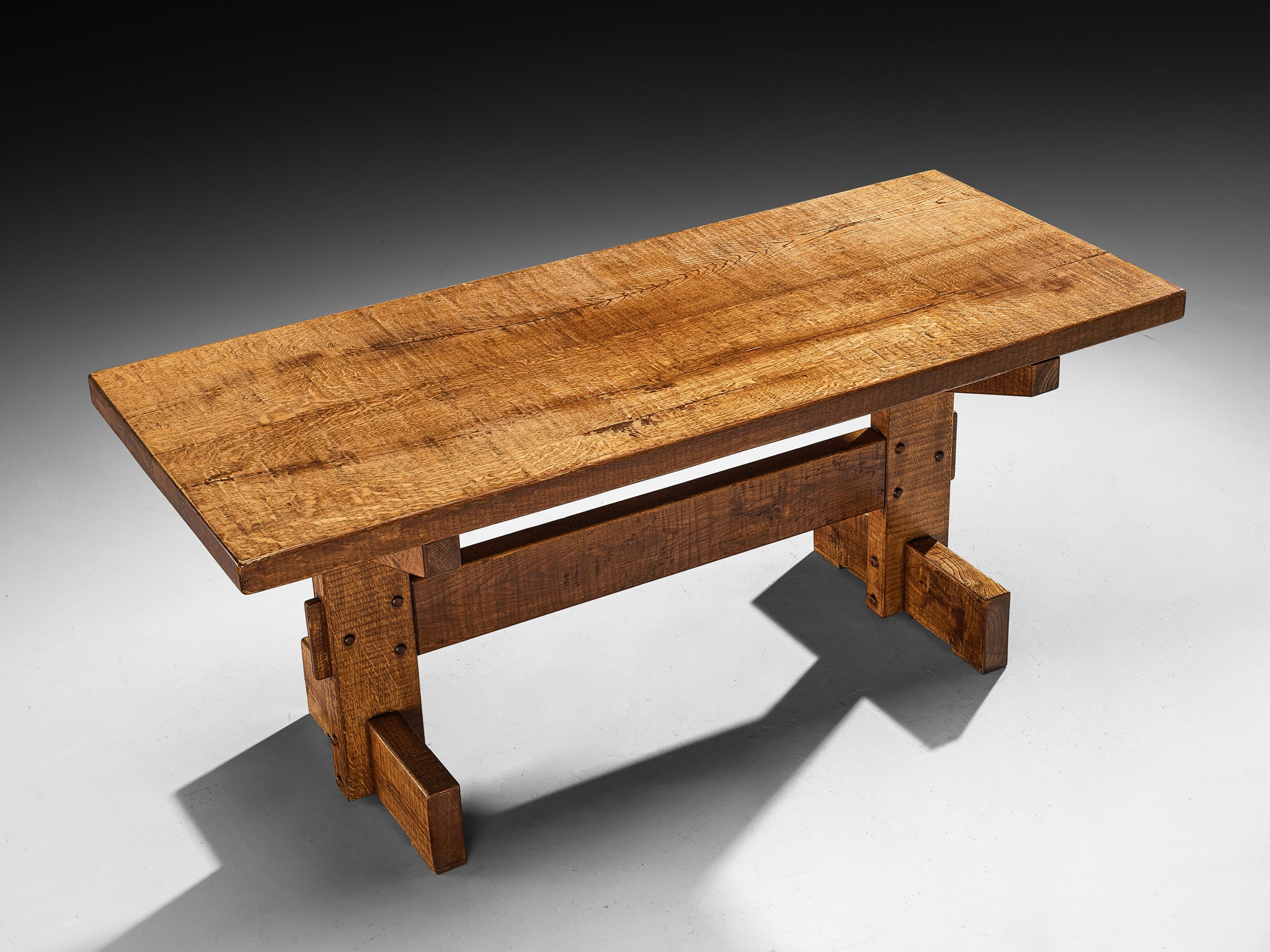 Giuseppe Rivadossi for Officina Rivadossi Dining Table in Oak Tables Morentz