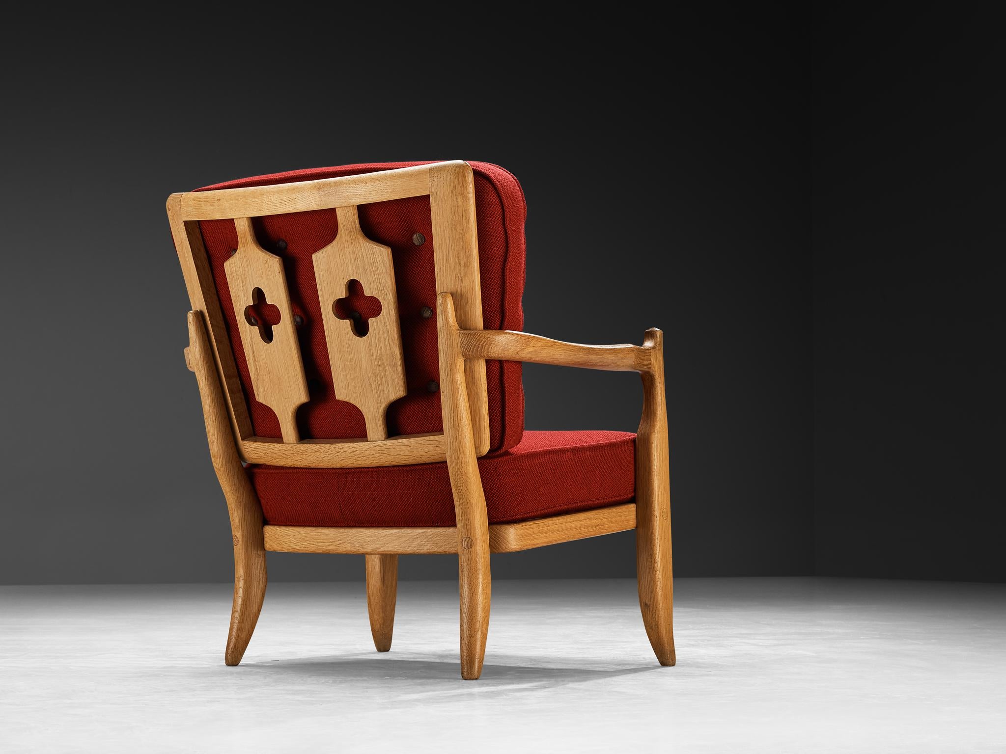 Guillerme & Chambron 'Jose' Lounge Chair in Oak seating Morentz