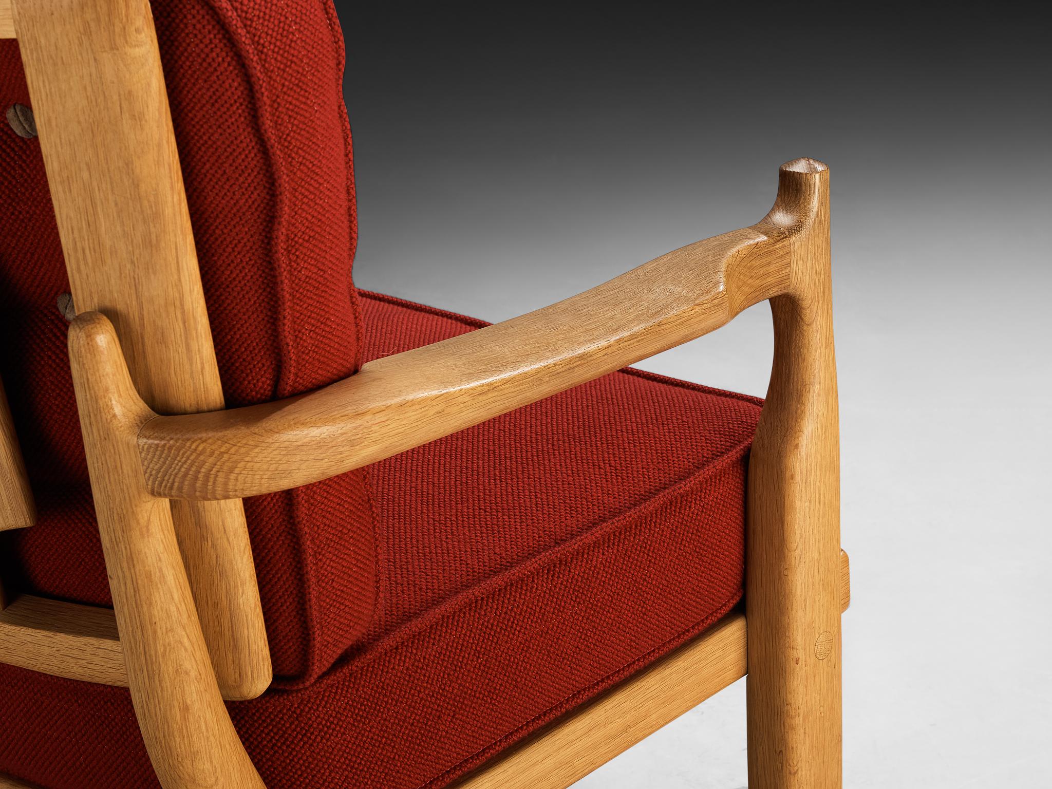 Guillerme & Chambron 'Jose' Lounge Chair in Oak seating Morentz