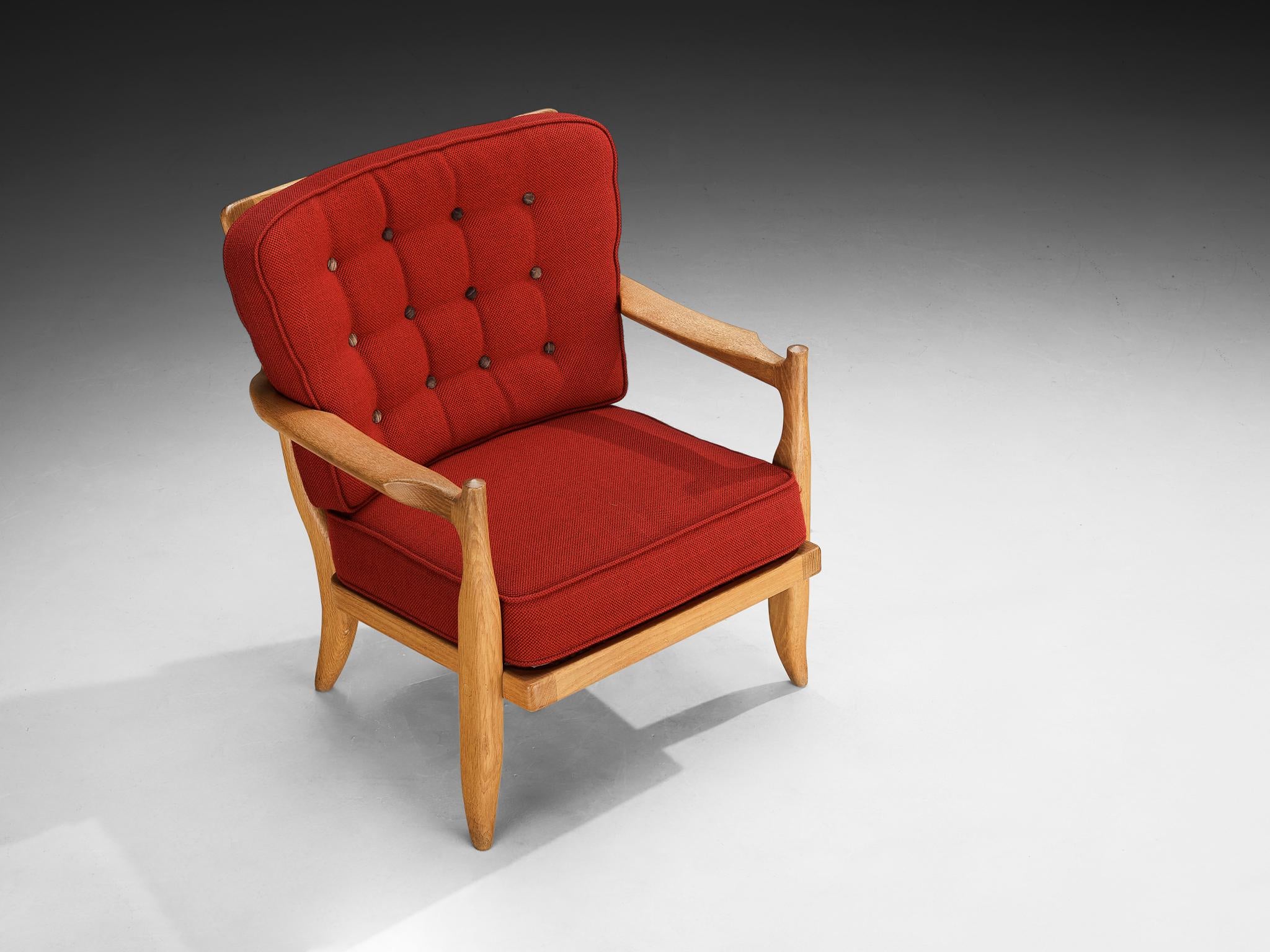 Guillerme & Chambron 'Jose' Lounge Chair in Oak seating Morentz