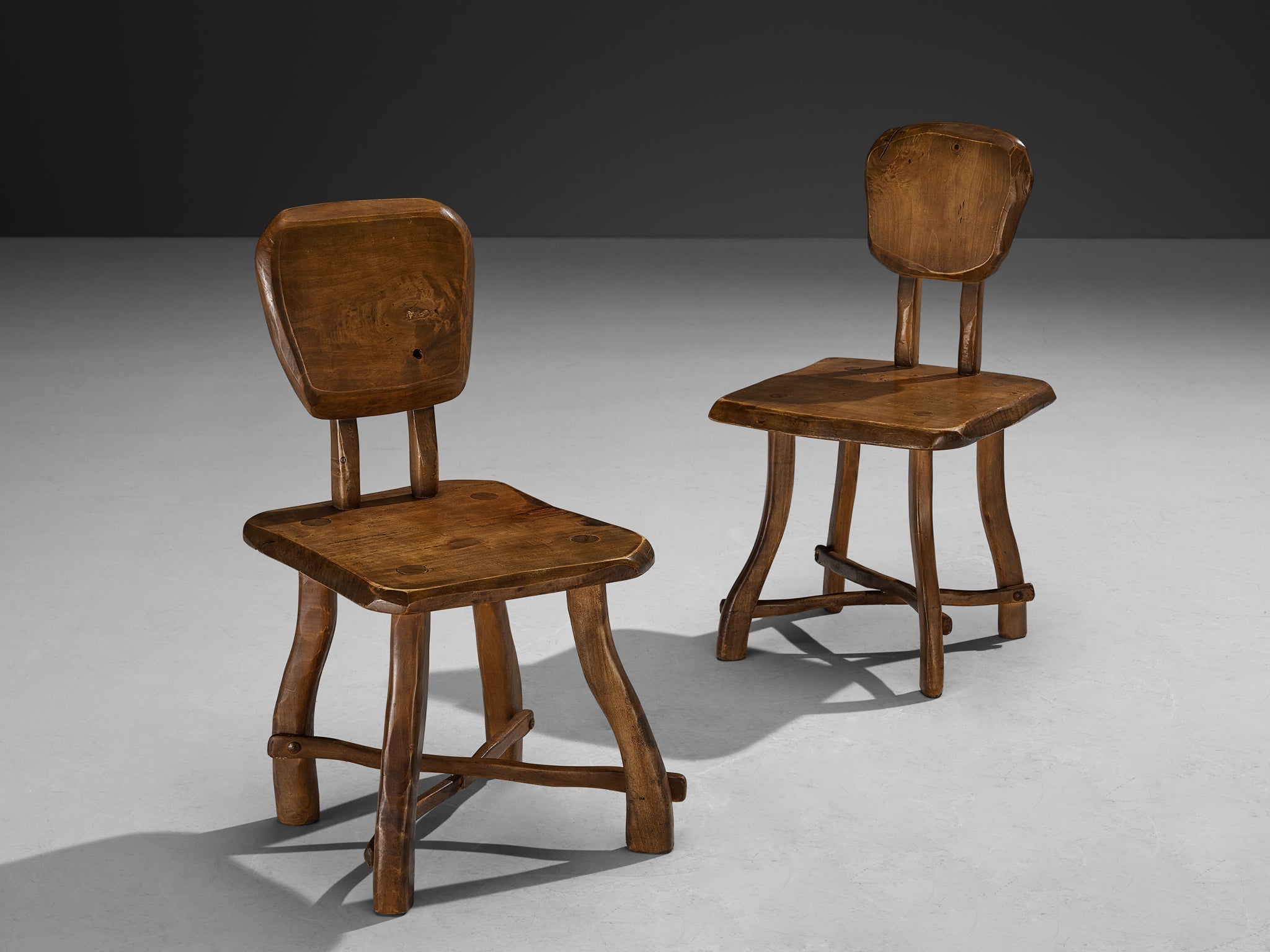Organic Brutalist Chairs in Maple seating Morentz