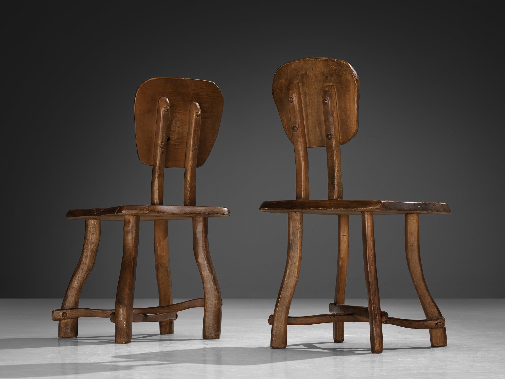 Organic Brutalist Chairs in Maple seating Morentz