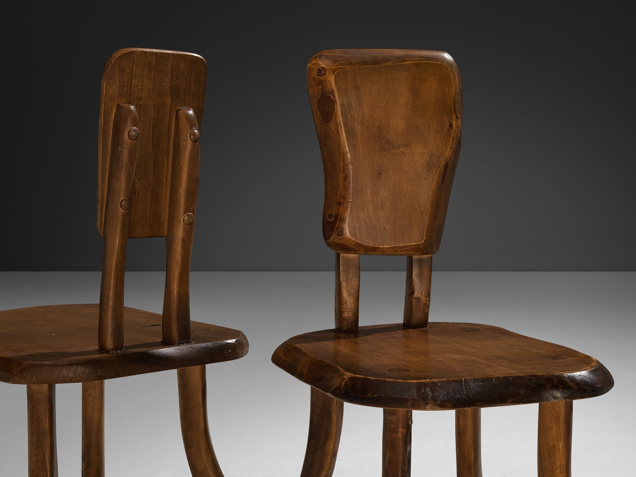Organic Brutalist Chairs in Maple Seating Morentz