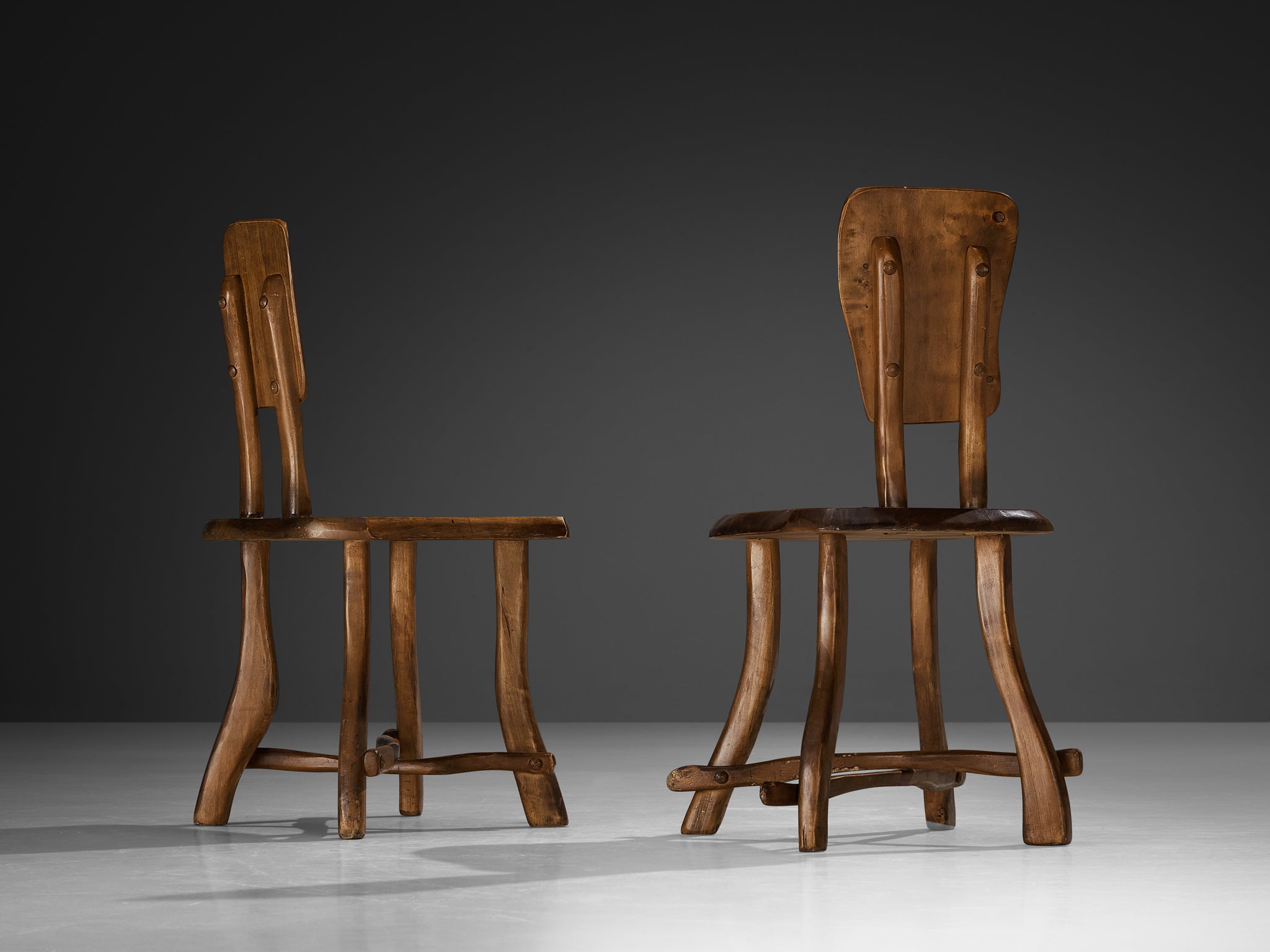 Organic Brutalist Chairs in Maple Seating Morentz