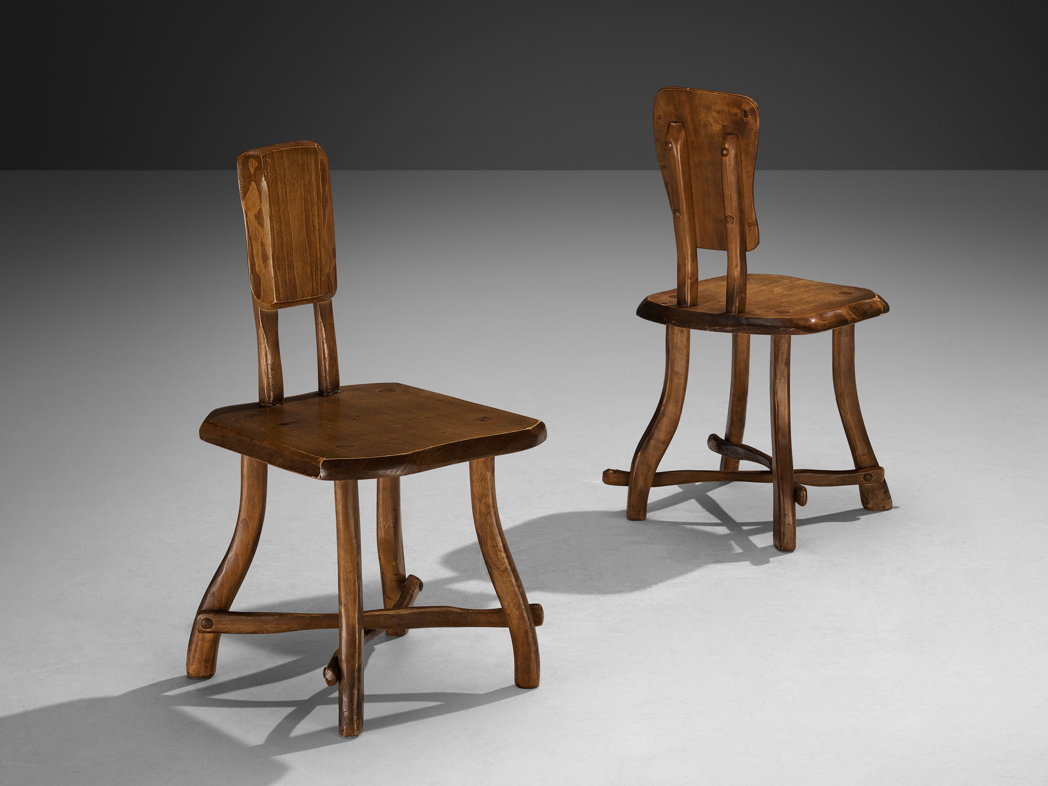Organic Brutalist Chairs in Maple Seating Morentz