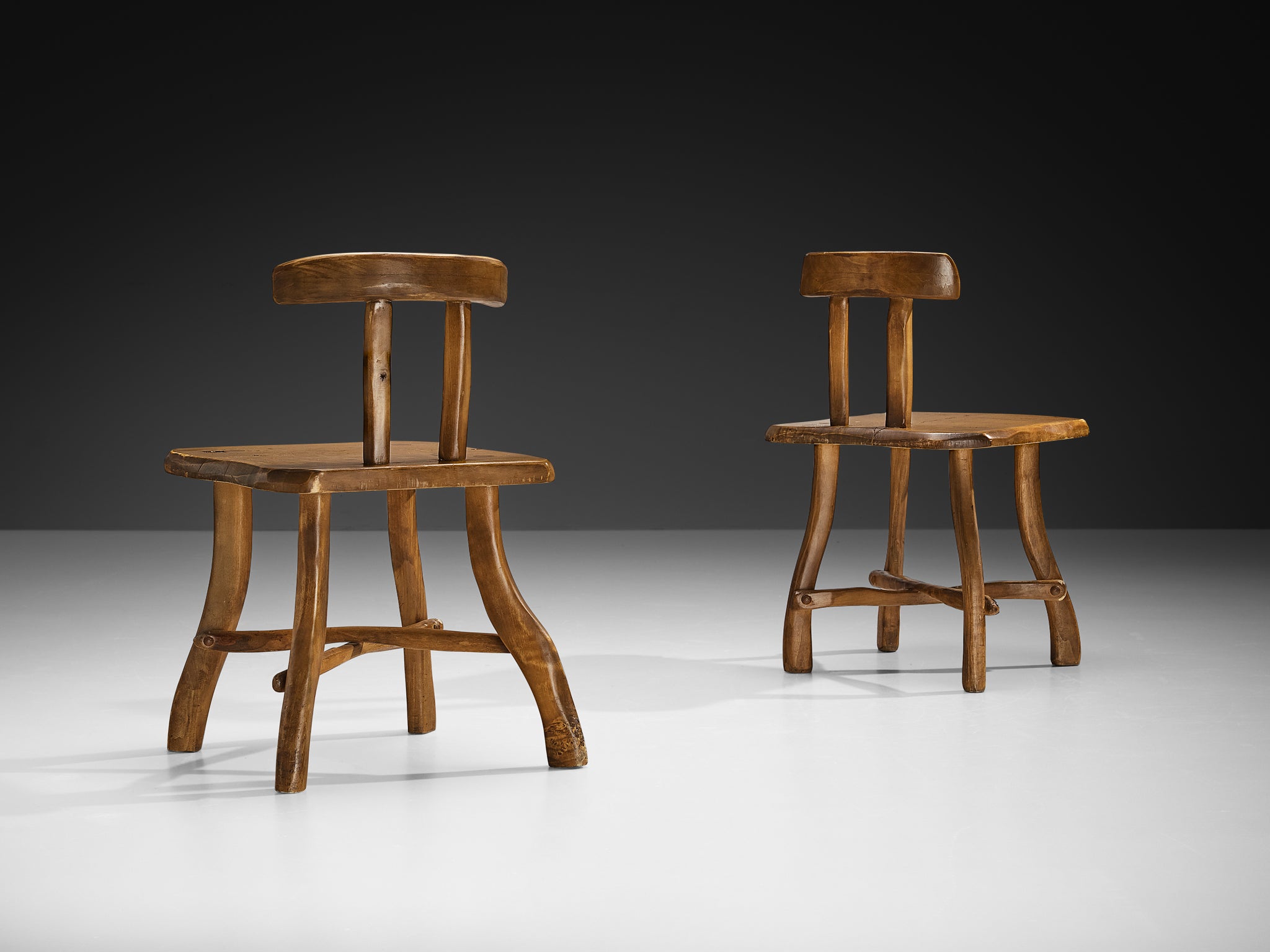 Organic Brutalist Chairs in Maple Seating Morentz
