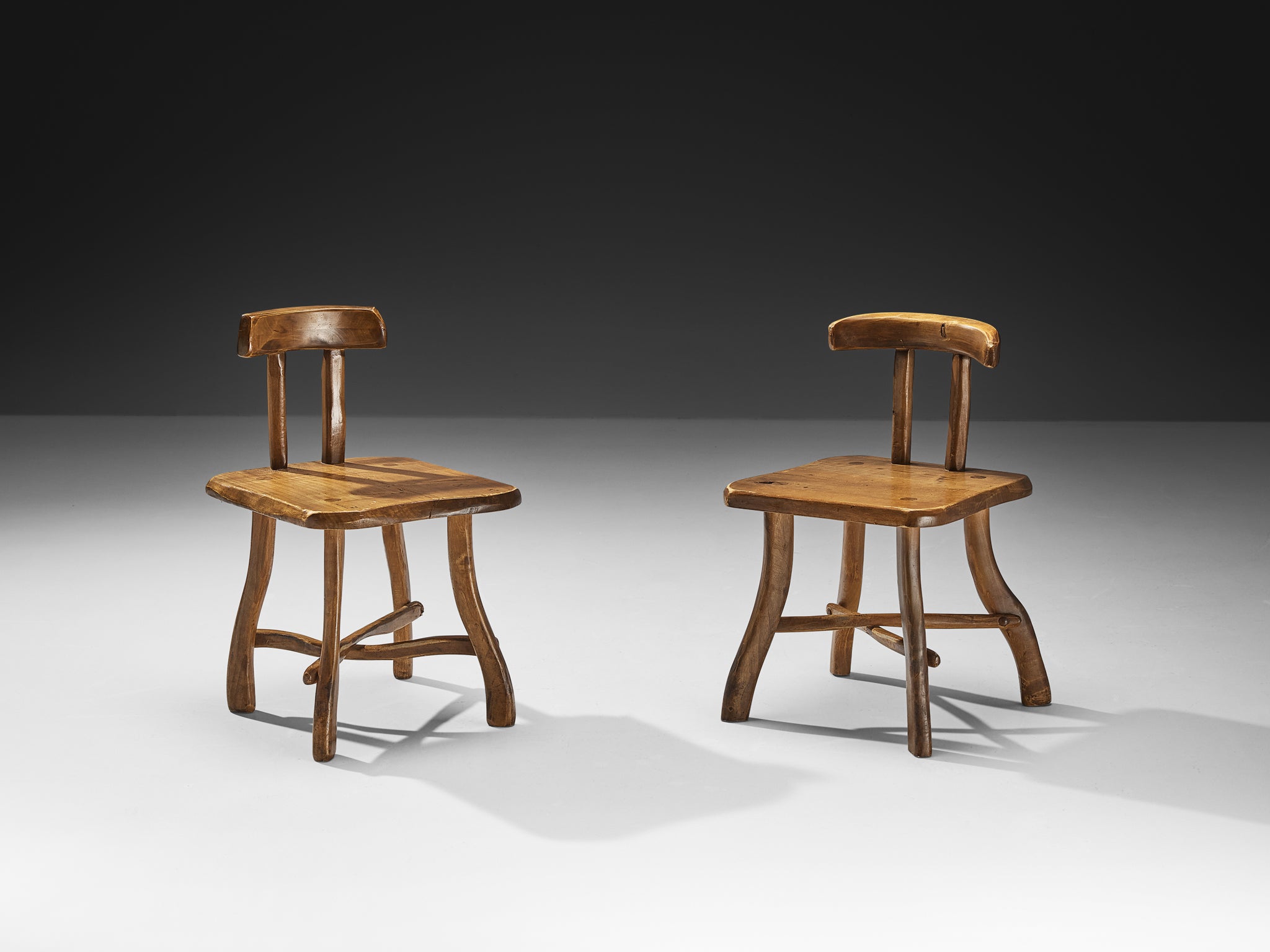 Organic Brutalist Chairs in Maple Seating Morentz