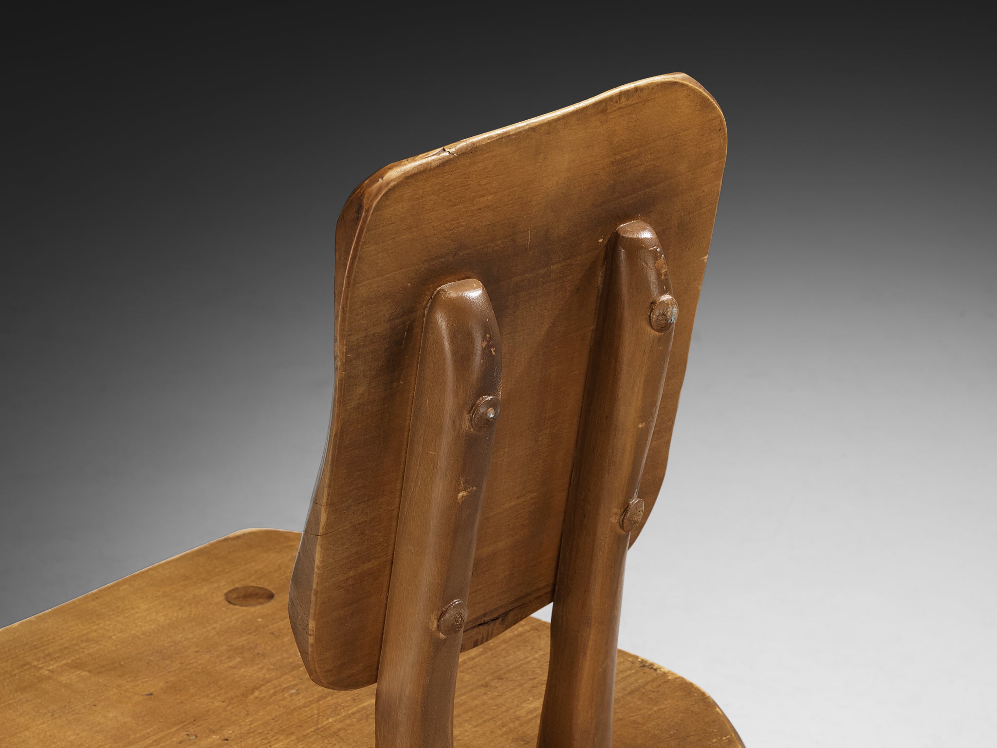 Organic Brutalist Chair in Maple Seating Morentz