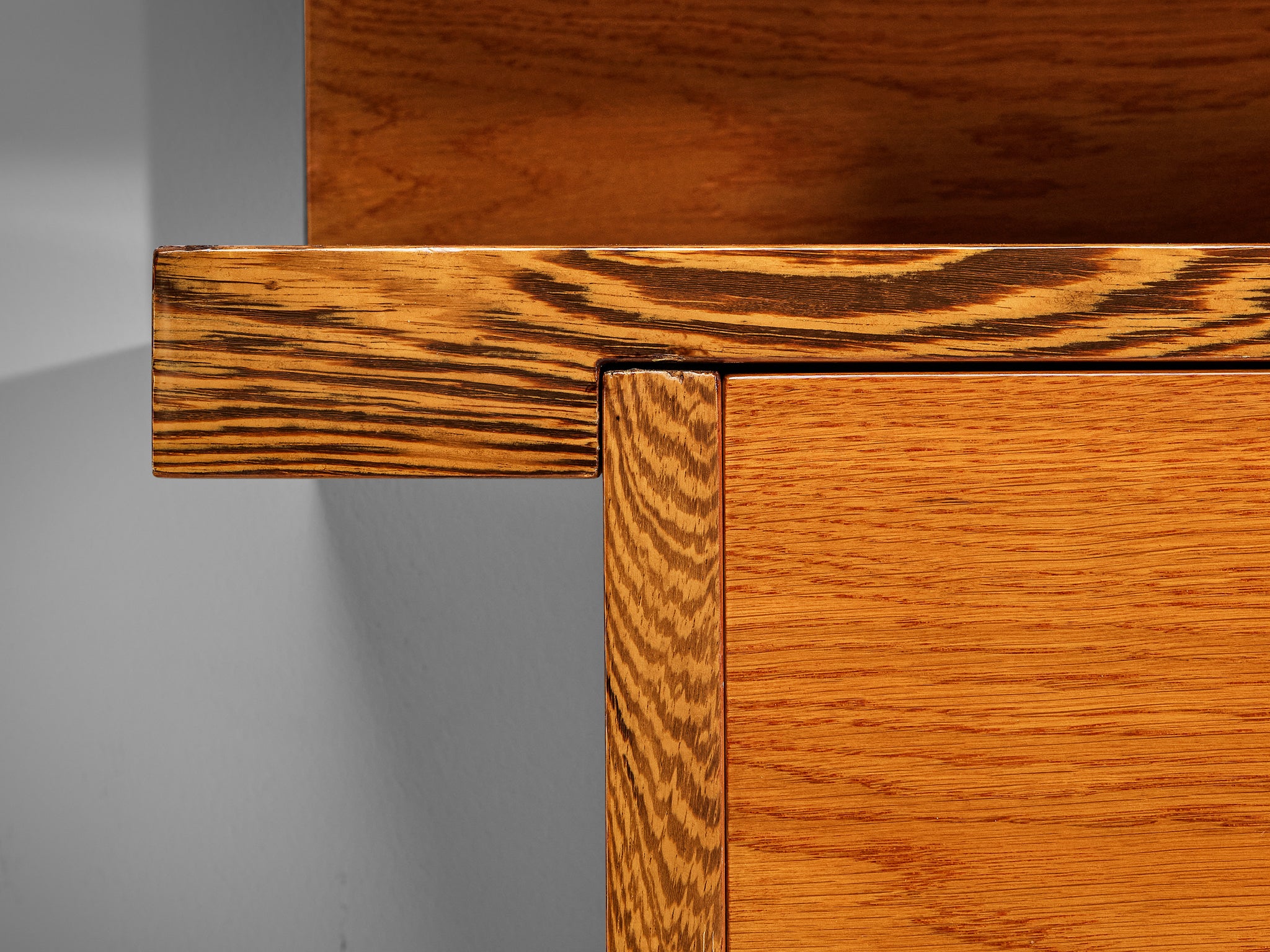 Italian Sideboard with Various Compartments in Wengé and Ash Case pieces and storage cabinets Morentz