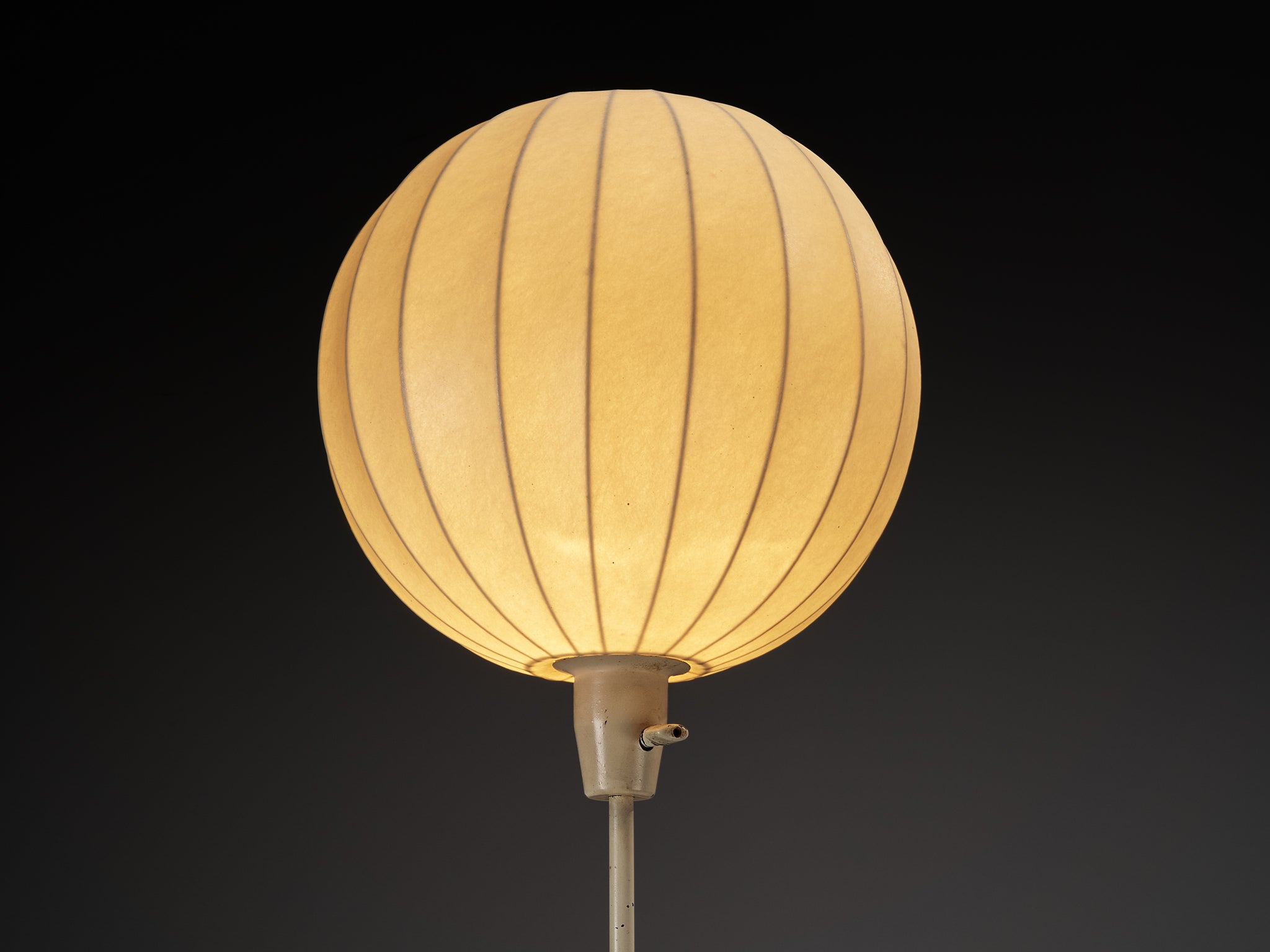 Rare Hans Bergström for Ateljé Lyktan Two-Armed Floor Lamp with Cocoon Shade Lighting Morentz