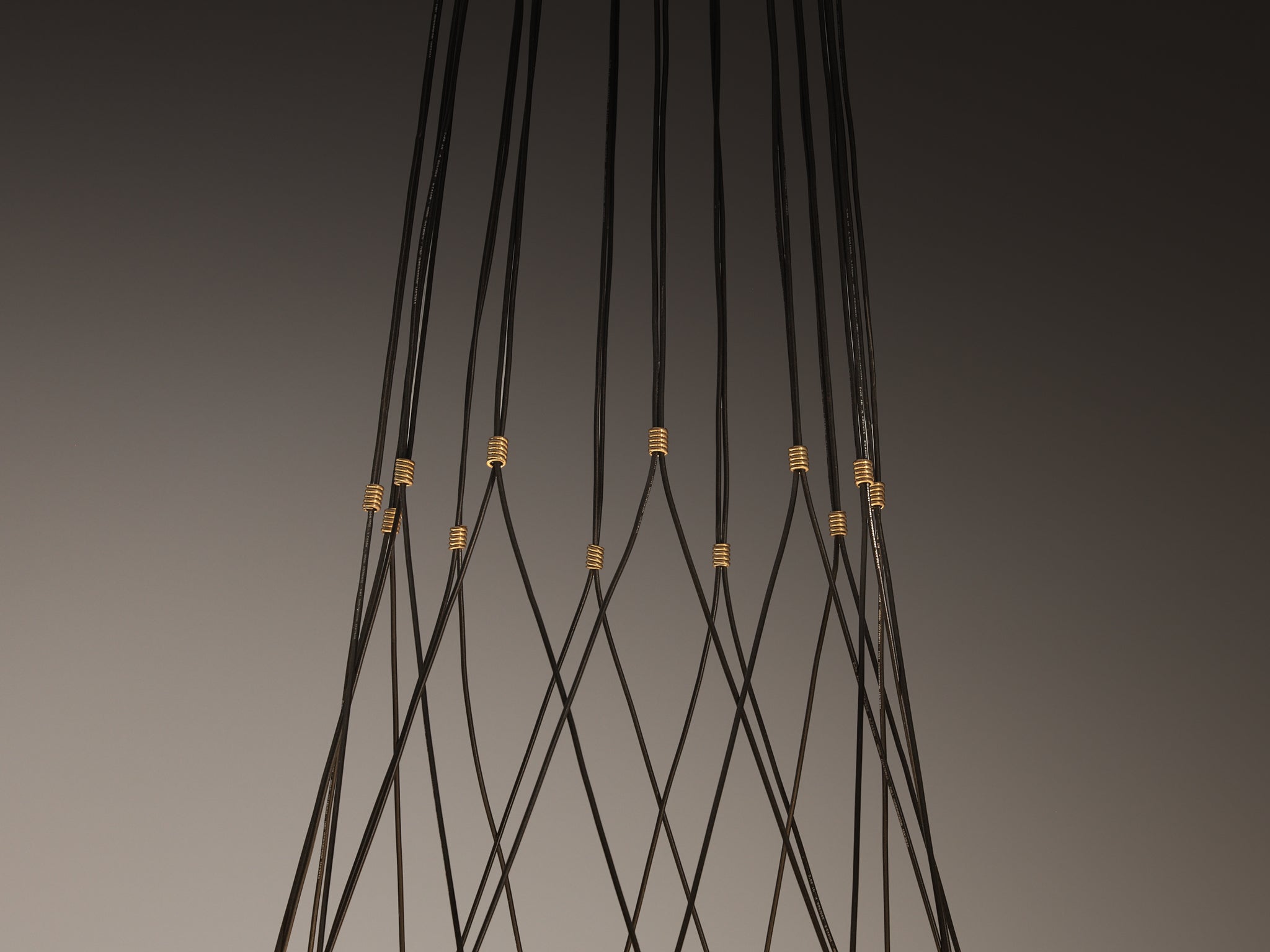 Hans Bergström for Ateljé Lyktan Chandelier in Brass and Frosted White Glass Lighting Morentz