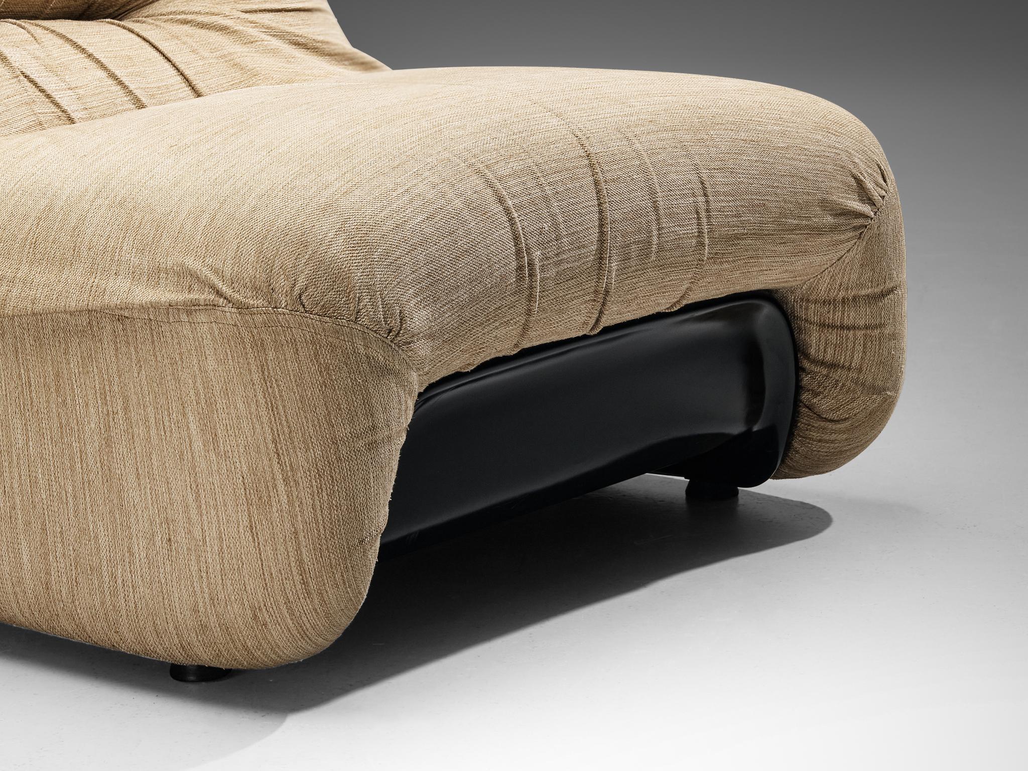 Diego Mattu for 1P 'Malù' Lounge Chair in Beige Upholstery seating Morentz