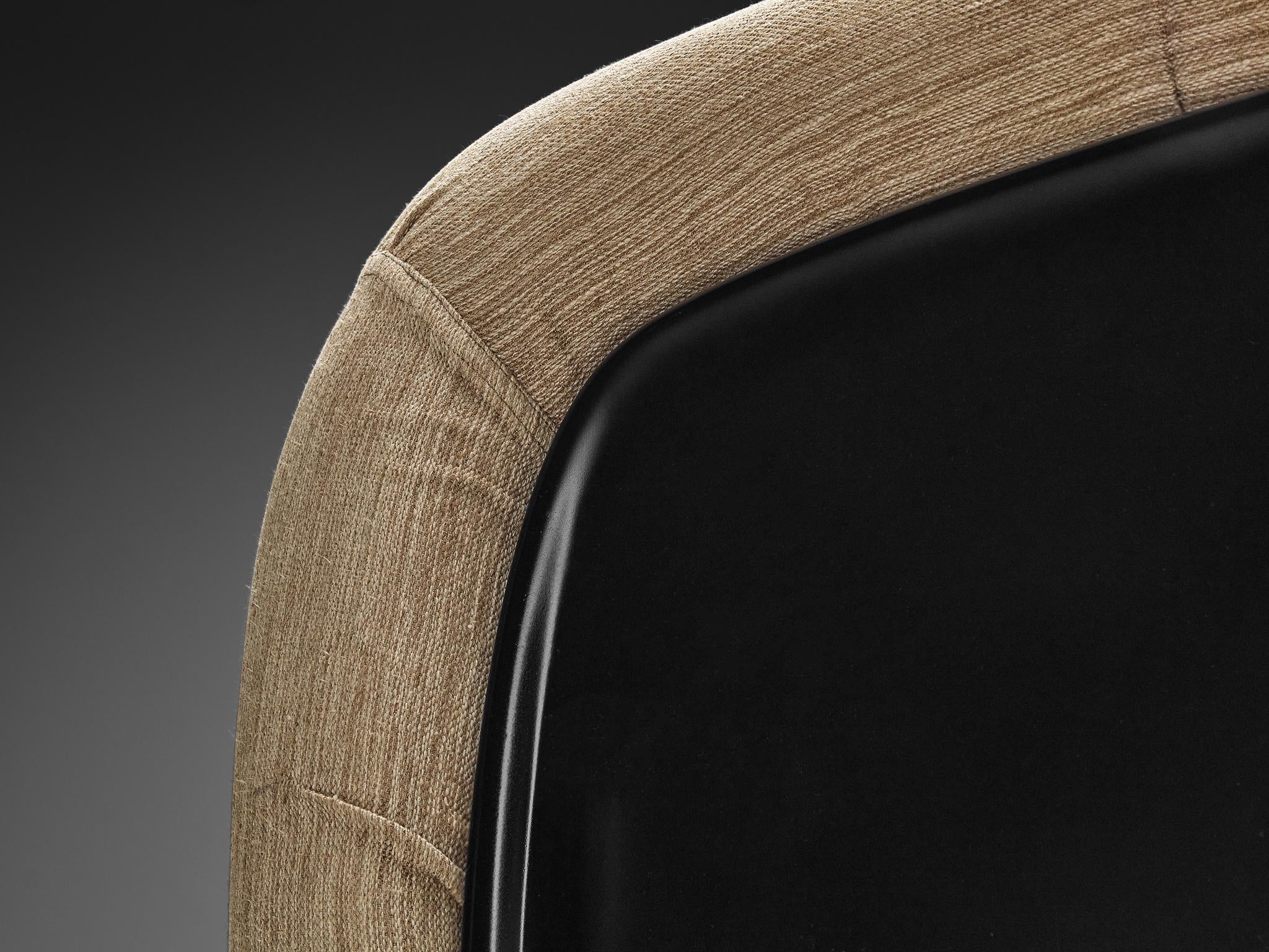 Diego Mattu for 1P 'Malù' Lounge Chair in Beige Upholstery seating Morentz